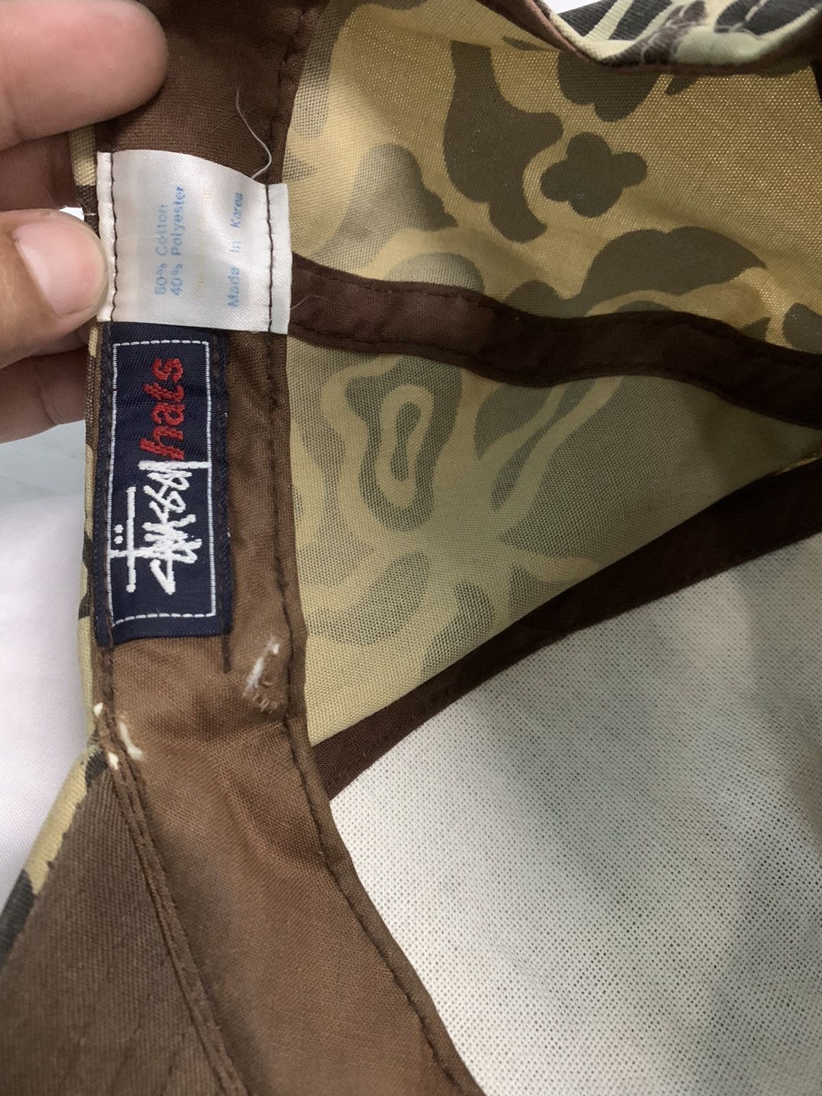 Japanese Brand × Stussy RARE ‼️Stussy Camo Hunting Hat Cap Size ONE SIZE - 6 Thumbnail