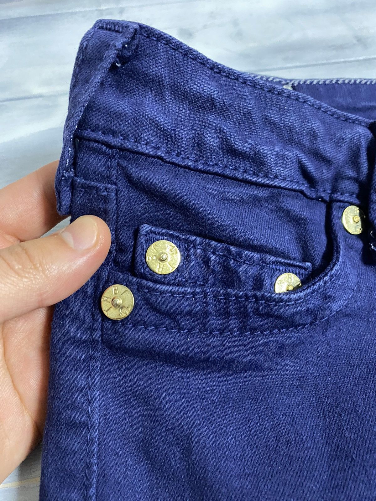 Japanese Brand Rare Jeans True Religion Made in USA. Avant-Garde Style. Size 26" / US 2 / IT 38 - 3 Thumbnail