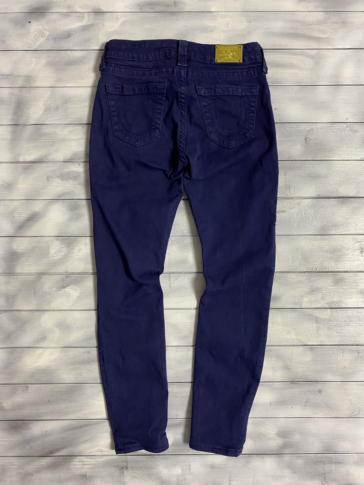 Japanese Brand Rare Jeans True Religion Made in USA. Avant-Garde Style. Size 26" / US 2 / IT 38 - 8 Thumbnail