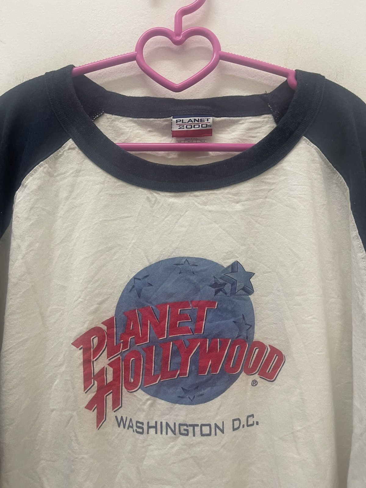 Planet Hollywood Rare 90s Vintage PLANET HOLLYWOOD Washington DC 1998 Raglan Size US XL / EU 56 / 4 - 2 Thumbnail