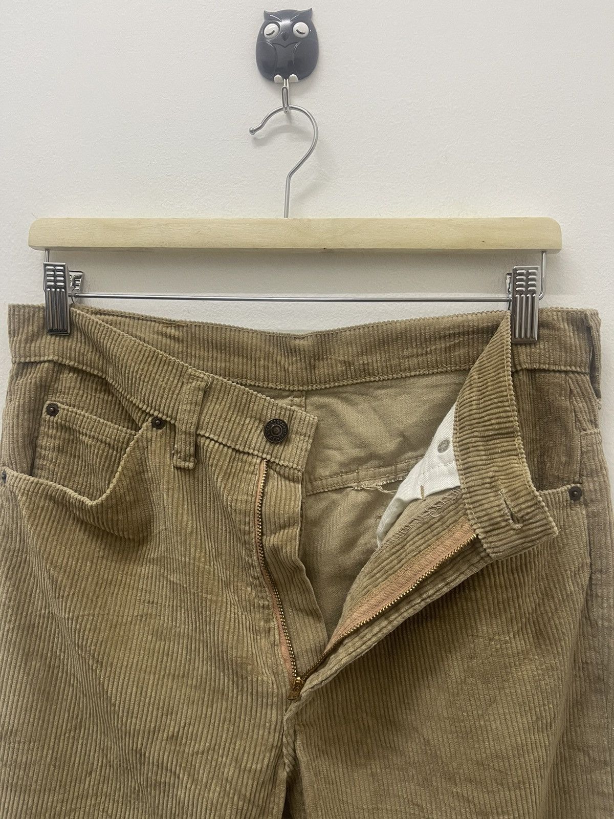 Levi's Vintage Clothing Rare 70s Vintage LEVIS Talon Zipper Corduroy Flare Pant Size US 31 - 9 Thumbnail
