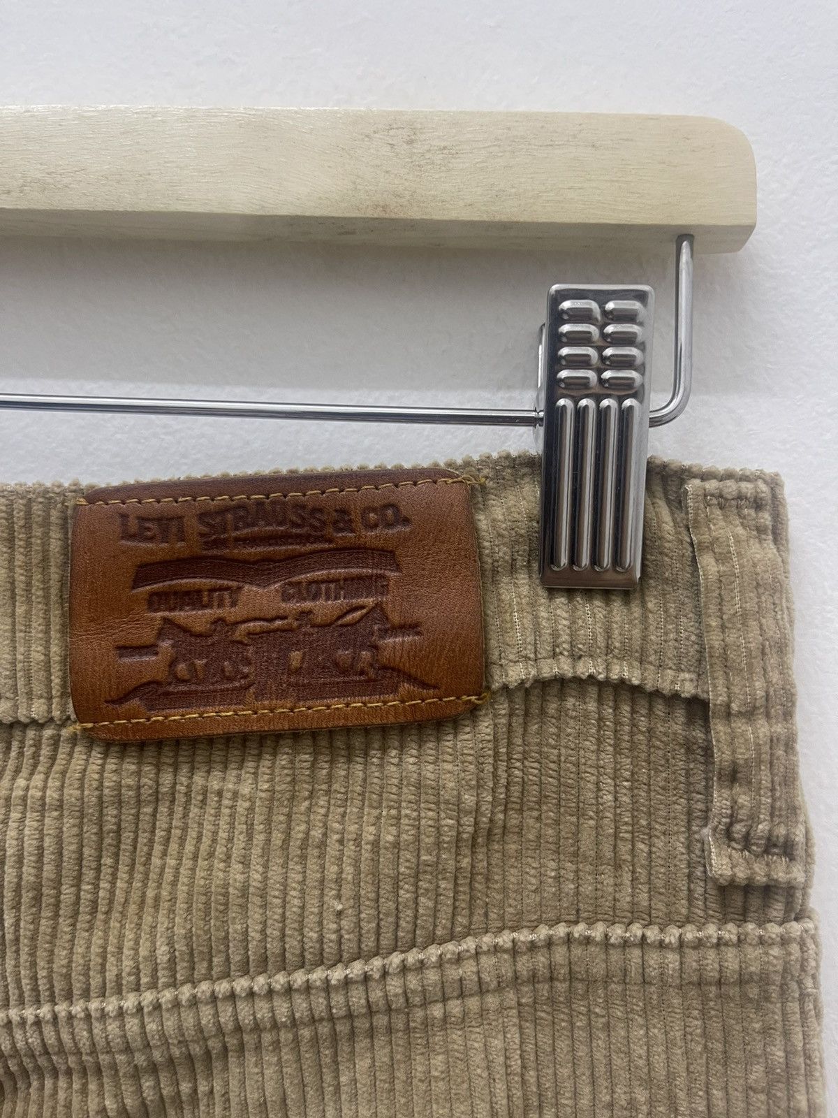 Levi's Vintage Clothing Rare 70s Vintage LEVIS Talon Zipper Corduroy Flare Pant Size US 31 - 5 Thumbnail