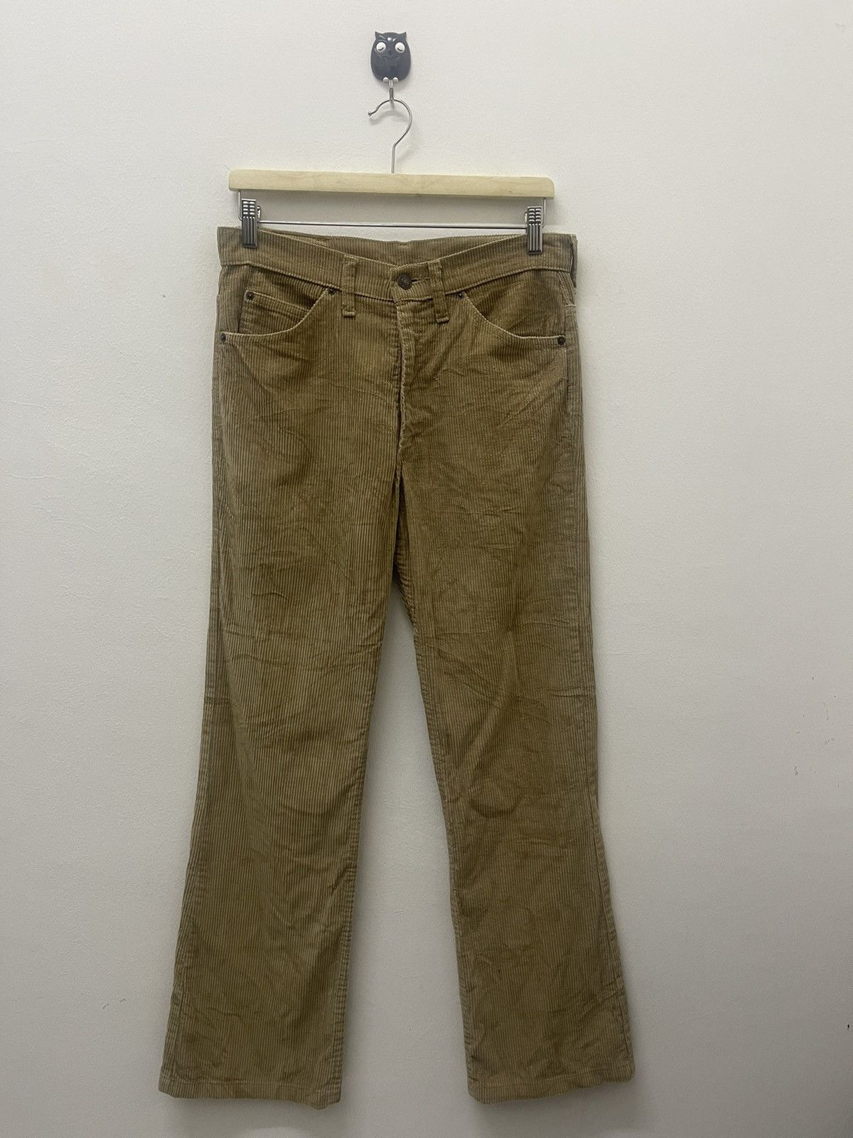 Levi's Vintage Clothing Rare 70s Vintage LEVIS Talon Zipper Corduroy Flare Pant Size US 31 - 6 Thumbnail