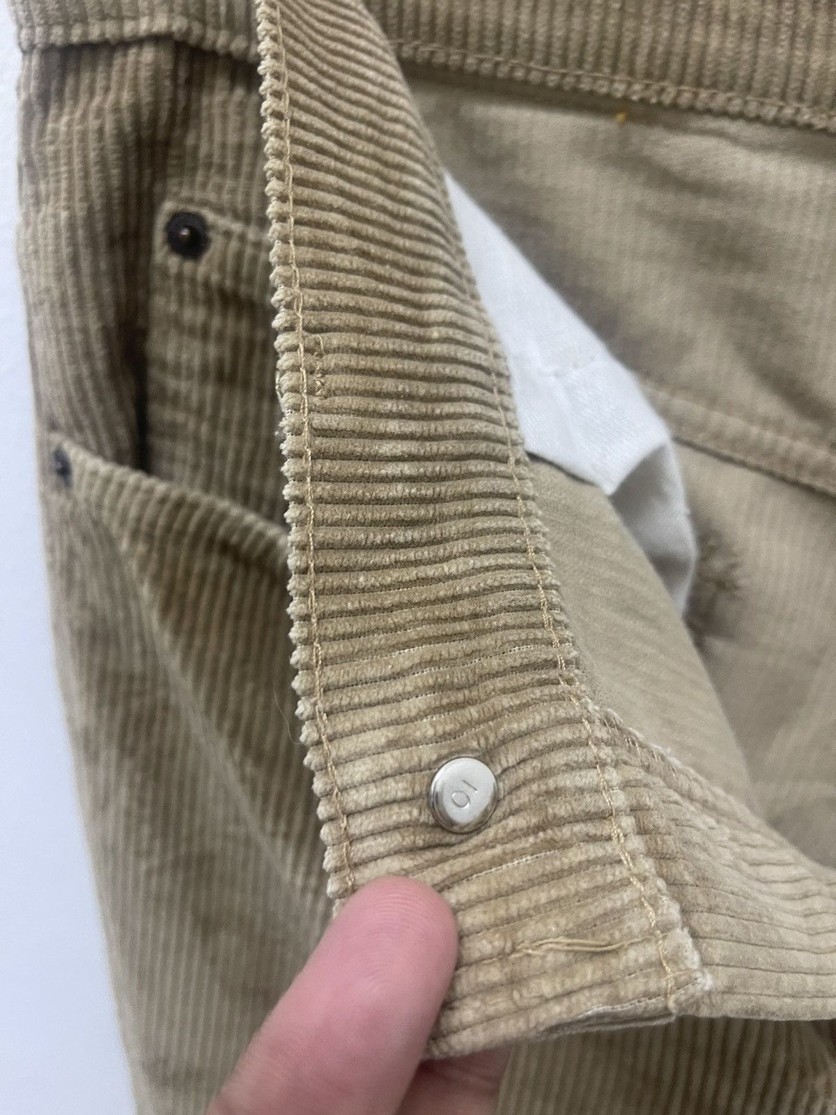 Levi's Vintage Clothing Rare 70s Vintage LEVIS Talon Zipper Corduroy Flare Pant Size US 31 - 10 Thumbnail