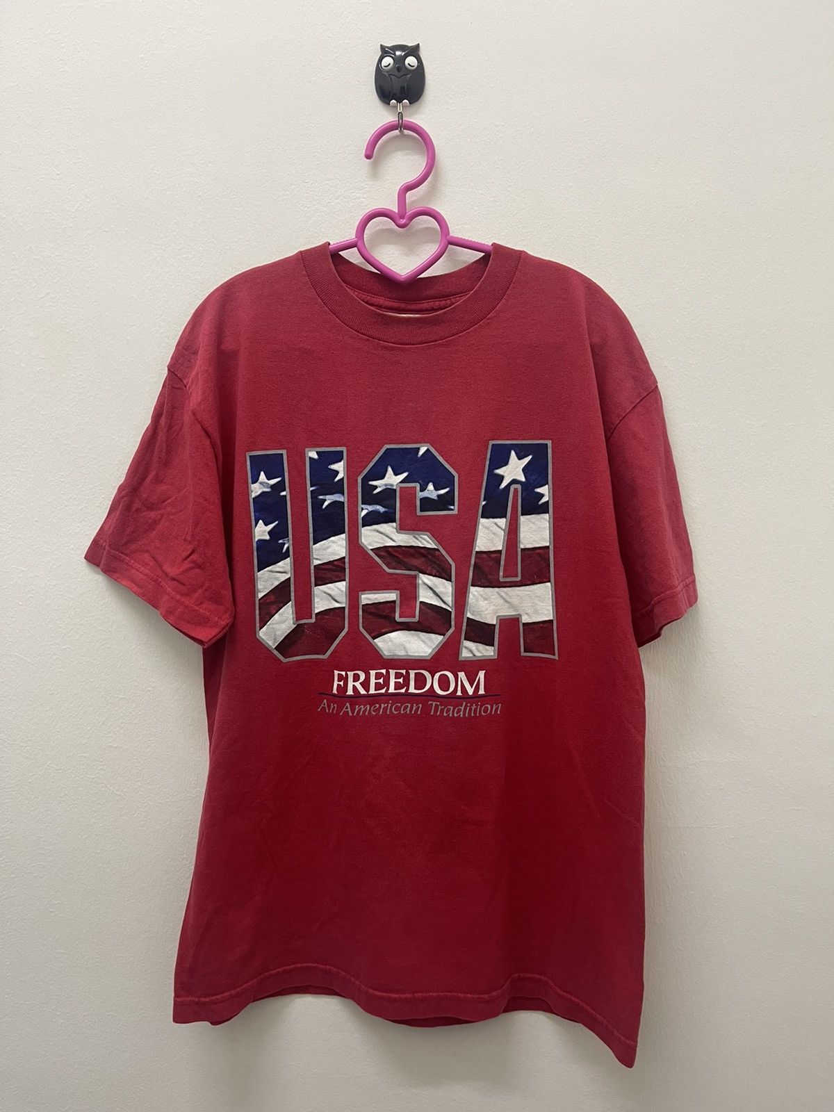Vintage Rare Vintage USA Freedom An American Tradition Tee Size US M / EU 48-50 / 2 - 1 Thumbnail
