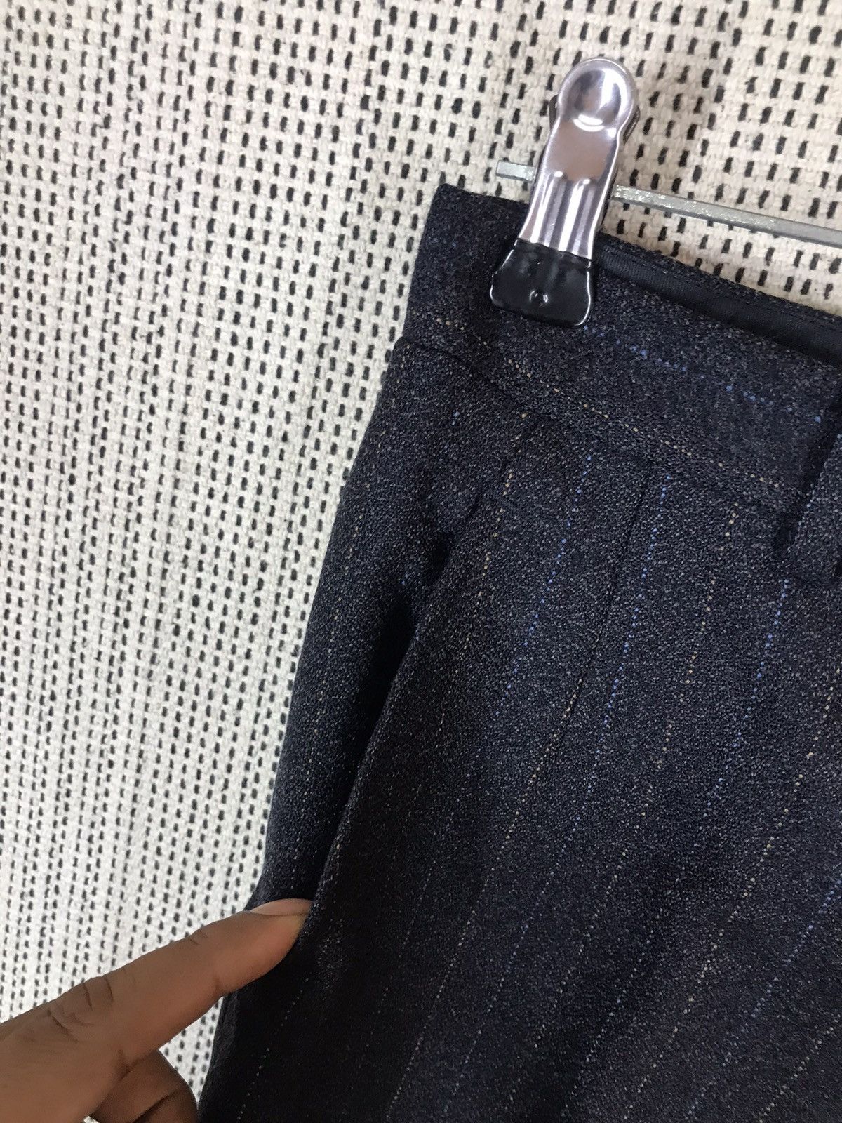 Vintage ‼️LANVIN PARIS WOOL STRIPE CASUAL PANTS ‼️ Size US 30 / EU 46 - 6 Thumbnail