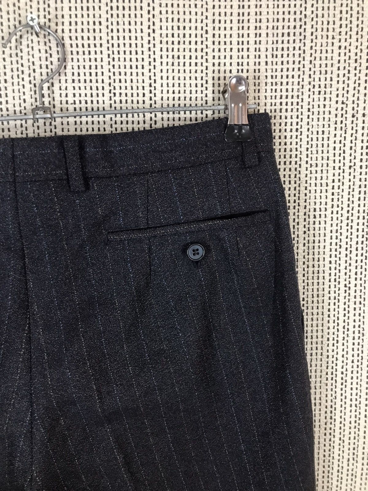 Vintage ‼️LANVIN PARIS WOOL STRIPE CASUAL PANTS ‼️ Size US 30 / EU 46 - 9 Thumbnail