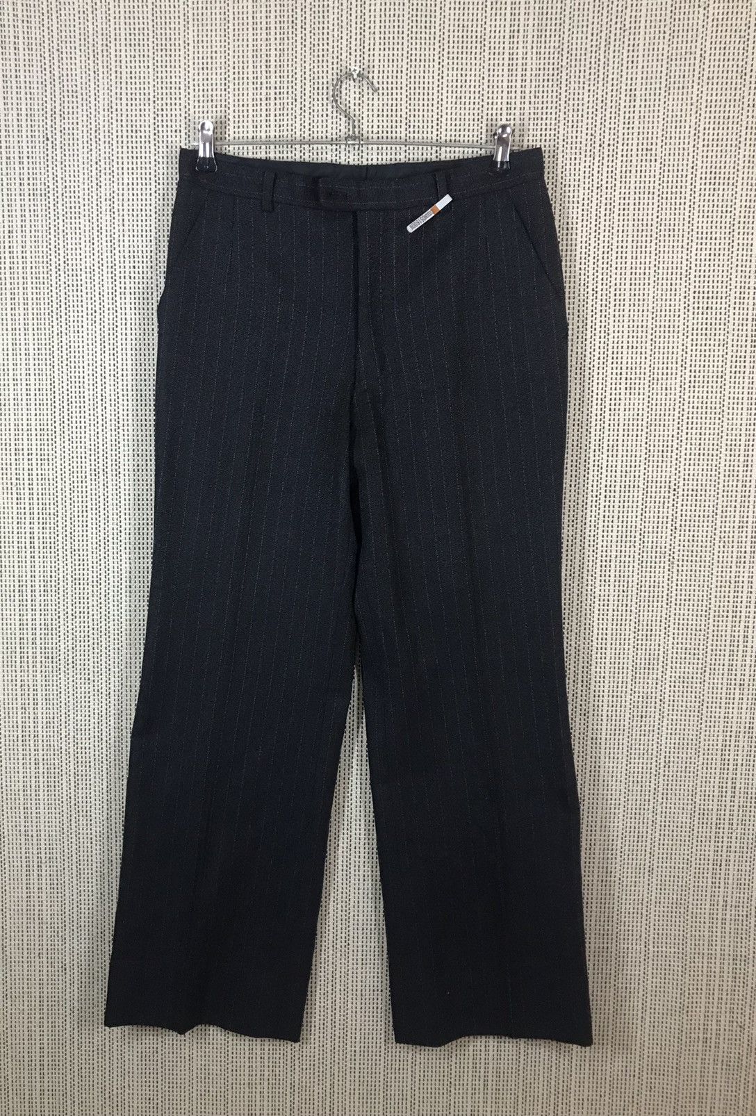 Vintage ‼️LANVIN PARIS WOOL STRIPE CASUAL PANTS ‼️ Size US 30 / EU 46 - 1 Thumbnail