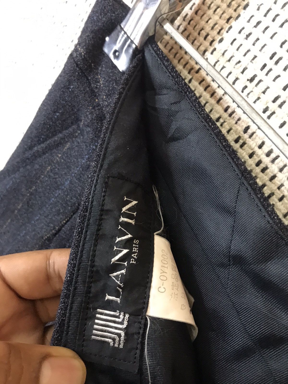 Vintage ‼️LANVIN PARIS WOOL STRIPE CASUAL PANTS ‼️ Size US 30 / EU 46 - 5 Thumbnail