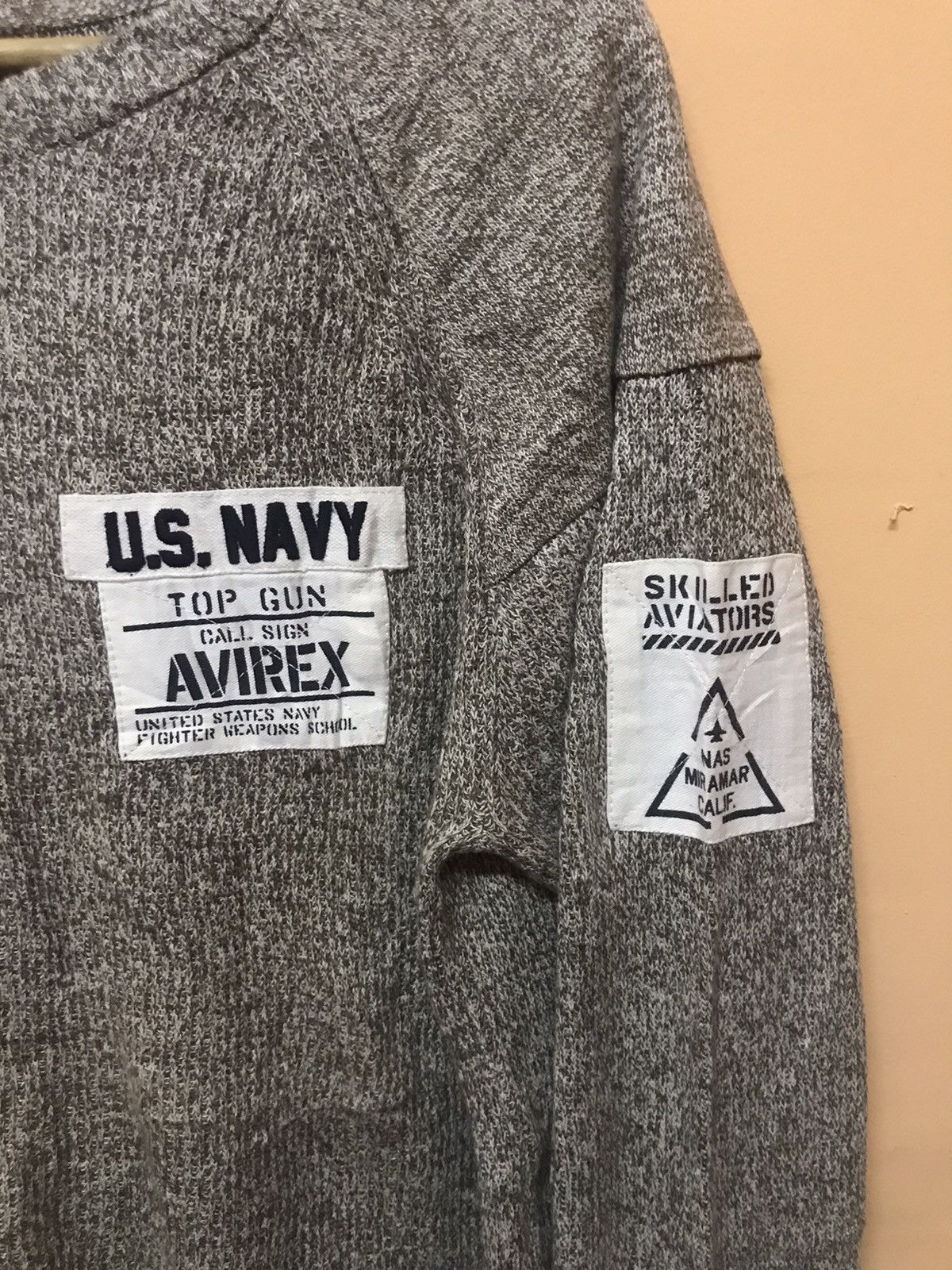 Avirex × Japanese Brand ‼️US NAVY TOP GUN SWEATSHIRT BY AVIREX NICE DESIGN‼️ Size US M / EU 48-50 / 2 - 2 Thumbnail