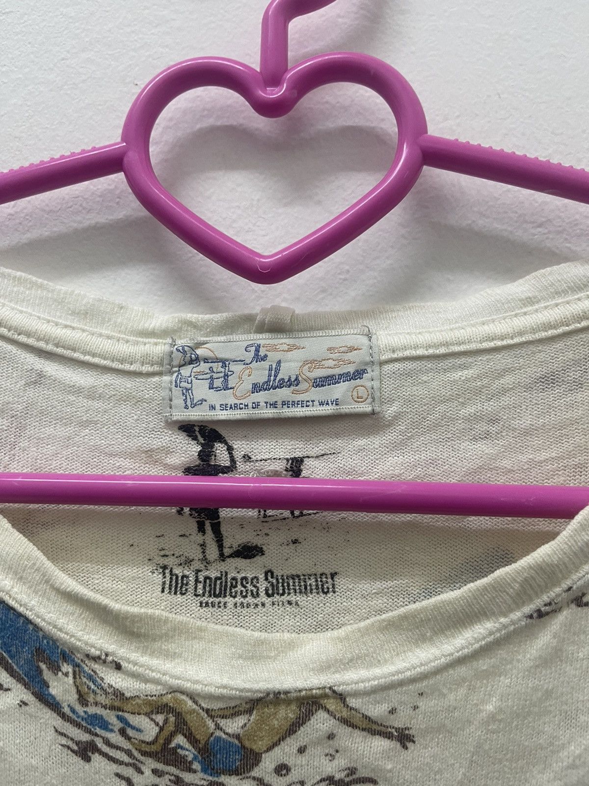 Vintage Rare Vintage THE ENDLESS SUMMER Bruce Brown Films Tee Size US L / EU 52-54 / 3 - 4 Thumbnail