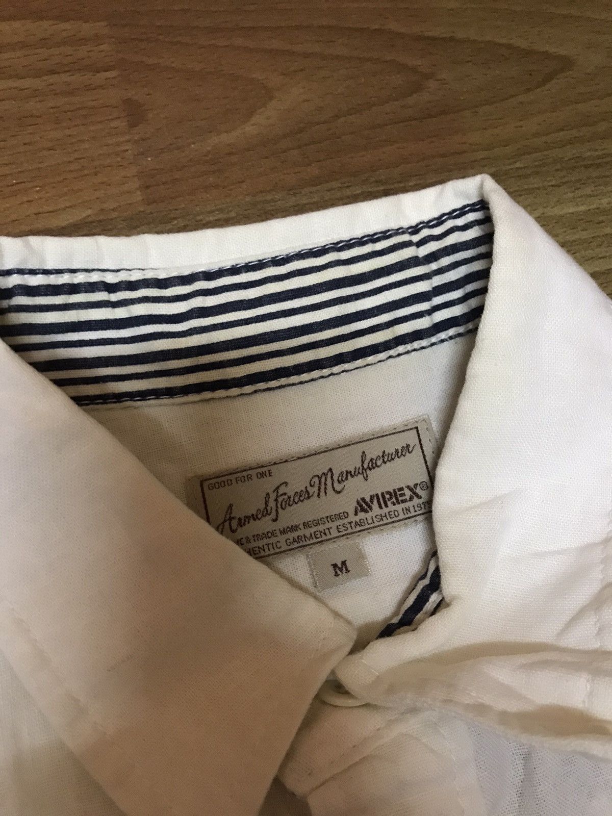 Avirex × Japanese Brand ‼️AVIREX SHIRT EMBOIDERY NAVAL US‼️ Size US M / EU 48-50 / 2 - 4 Thumbnail