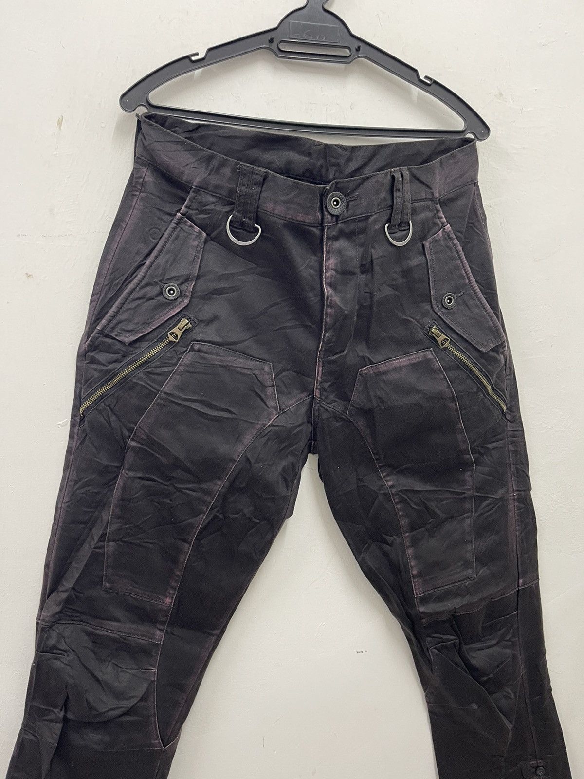 PPFM Rare Vintage PPFM Japan Punk Bondage Bikers Cargo Pant Size US 35 - 2 Thumbnail