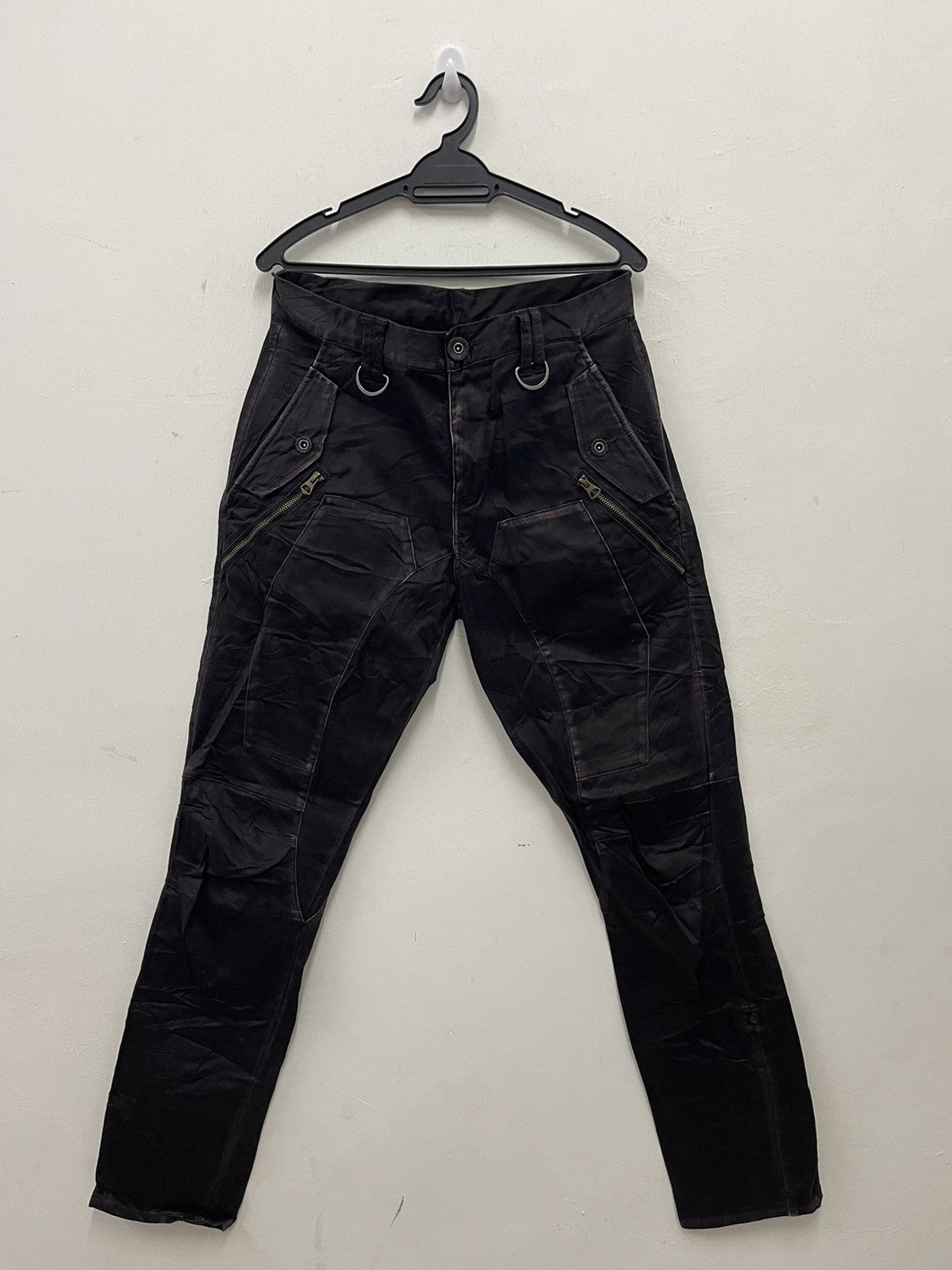 PPFM Rare Vintage PPFM Japan Punk Bondage Bikers Cargo Pant Size US 35 - 1 Thumbnail