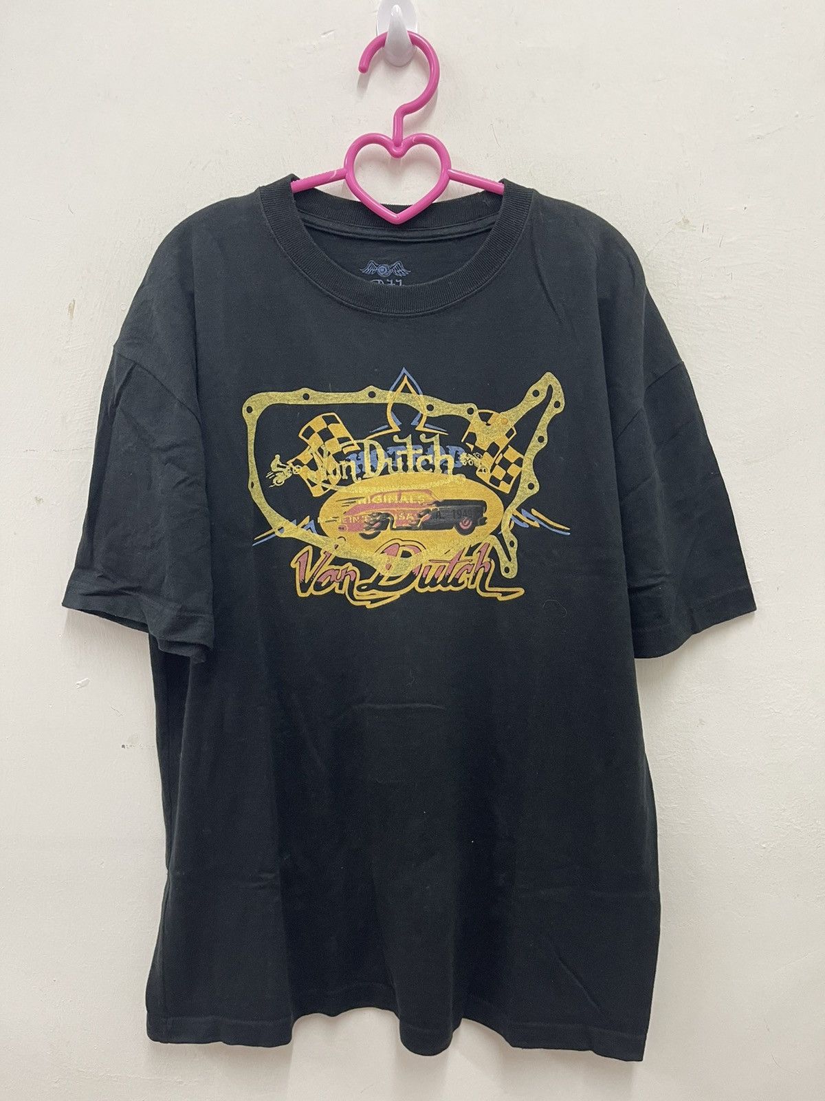 Rare VON DUTCH Thrashed Tee