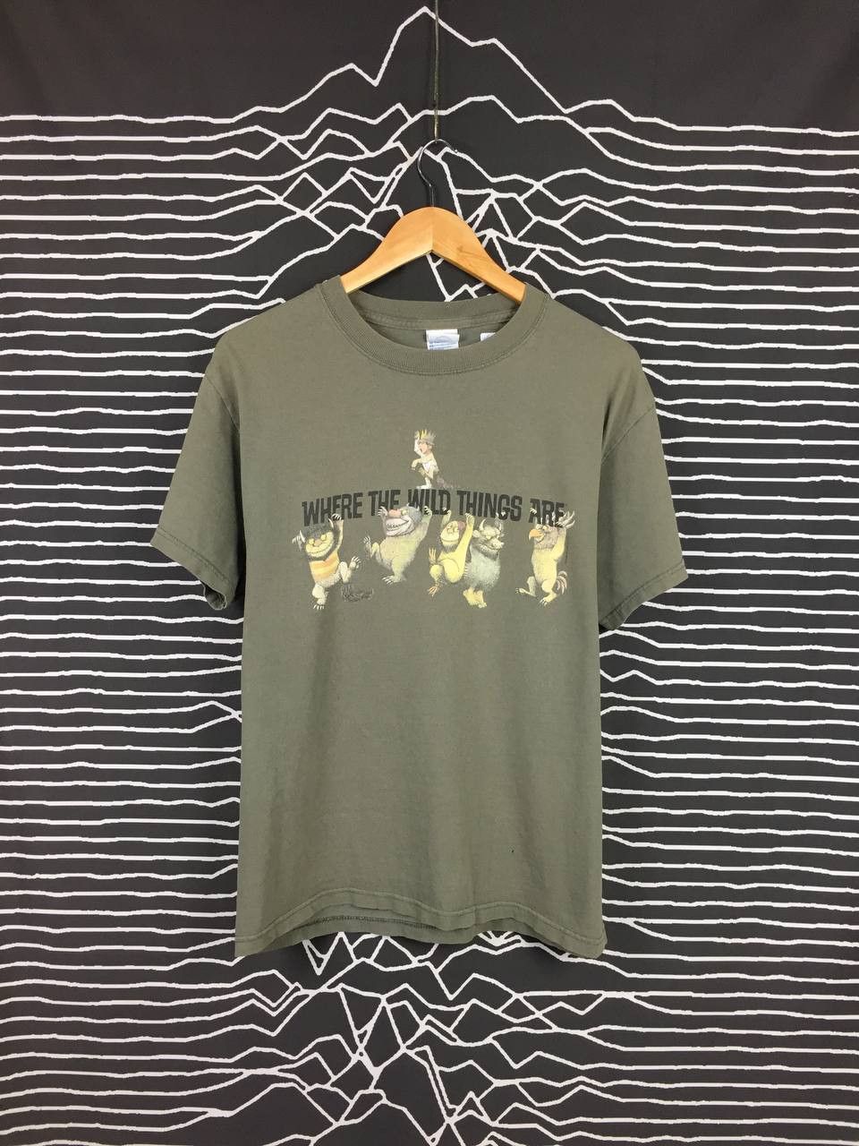 image of Cartoon Network x Movie VTG 00S Where The Wild Things Are Cartoon Movie Tee in Olive Green (Size Me