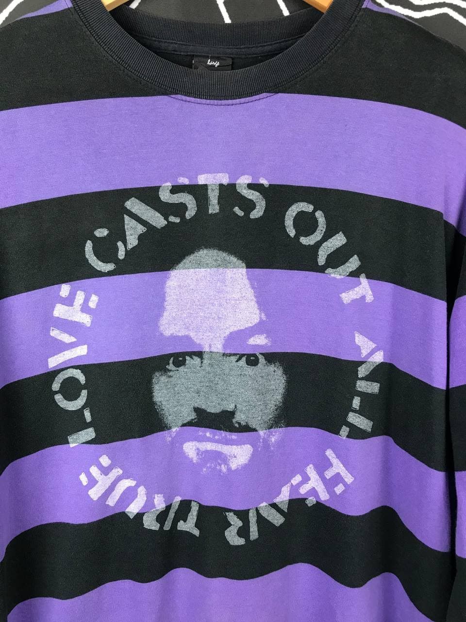Japanese Brand Vtg Charles Manson x Montage Stripe Tee Size US L / EU 52-54 / 3 - 2 Thumbnail