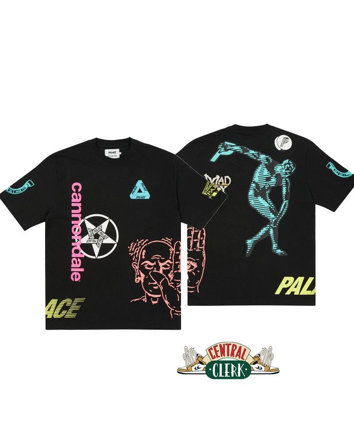 image of Palace Cannondale Mad Boy Tee in Black, Men's (Size 2XL)