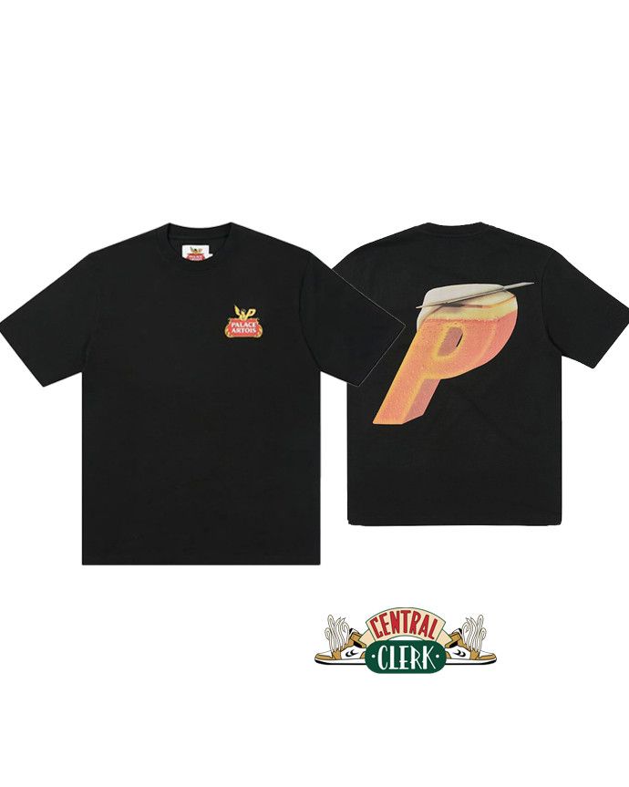 image of Palace Stella Artois P-Skim Tee in Black, Men's (Size Medium)