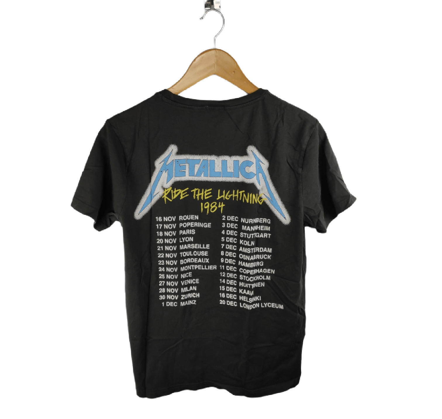 Band Tees Metallica Ride The Lightning Skeleton Tee Size US M / EU 48-50 / 2 - 2 Thumbnail