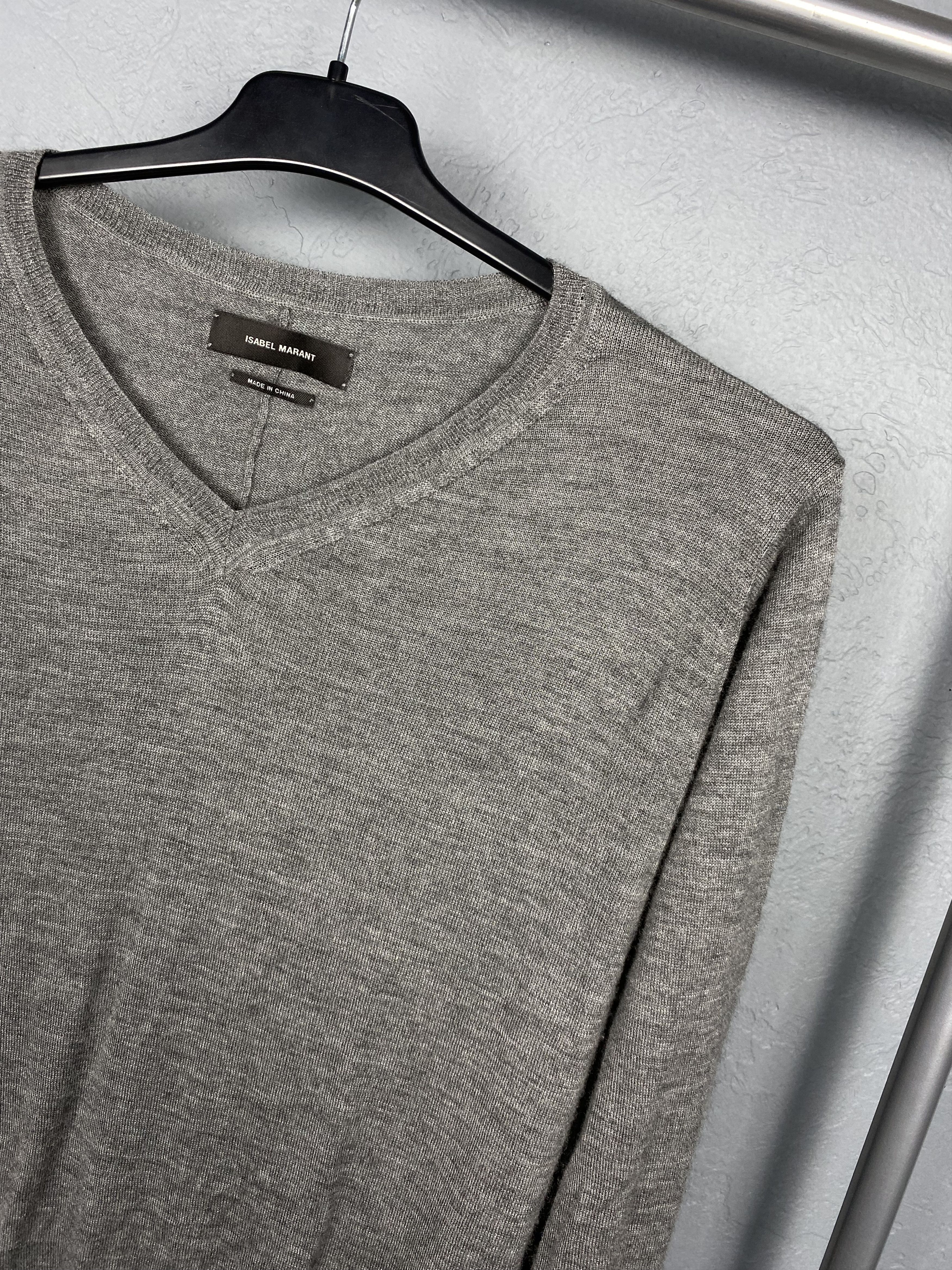 Isabel Marant Isabel Marant Womens Cashmere Silk V-Neck Sweater Size S / US 4 / IT 40 - 2 Thumbnail