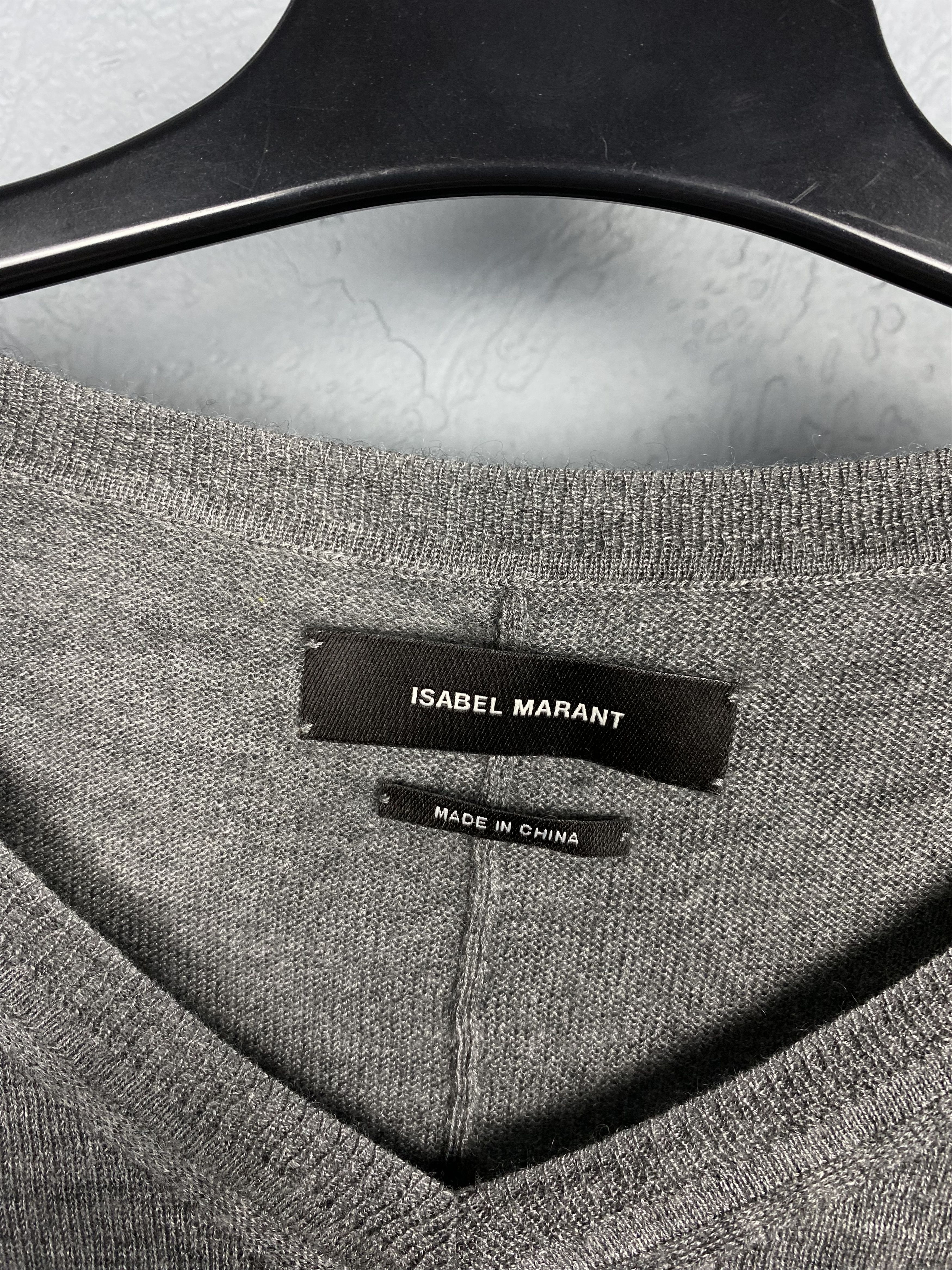 Isabel Marant Isabel Marant Womens Cashmere Silk V-Neck Sweater Size S / US 4 / IT 40 - 3 Thumbnail
