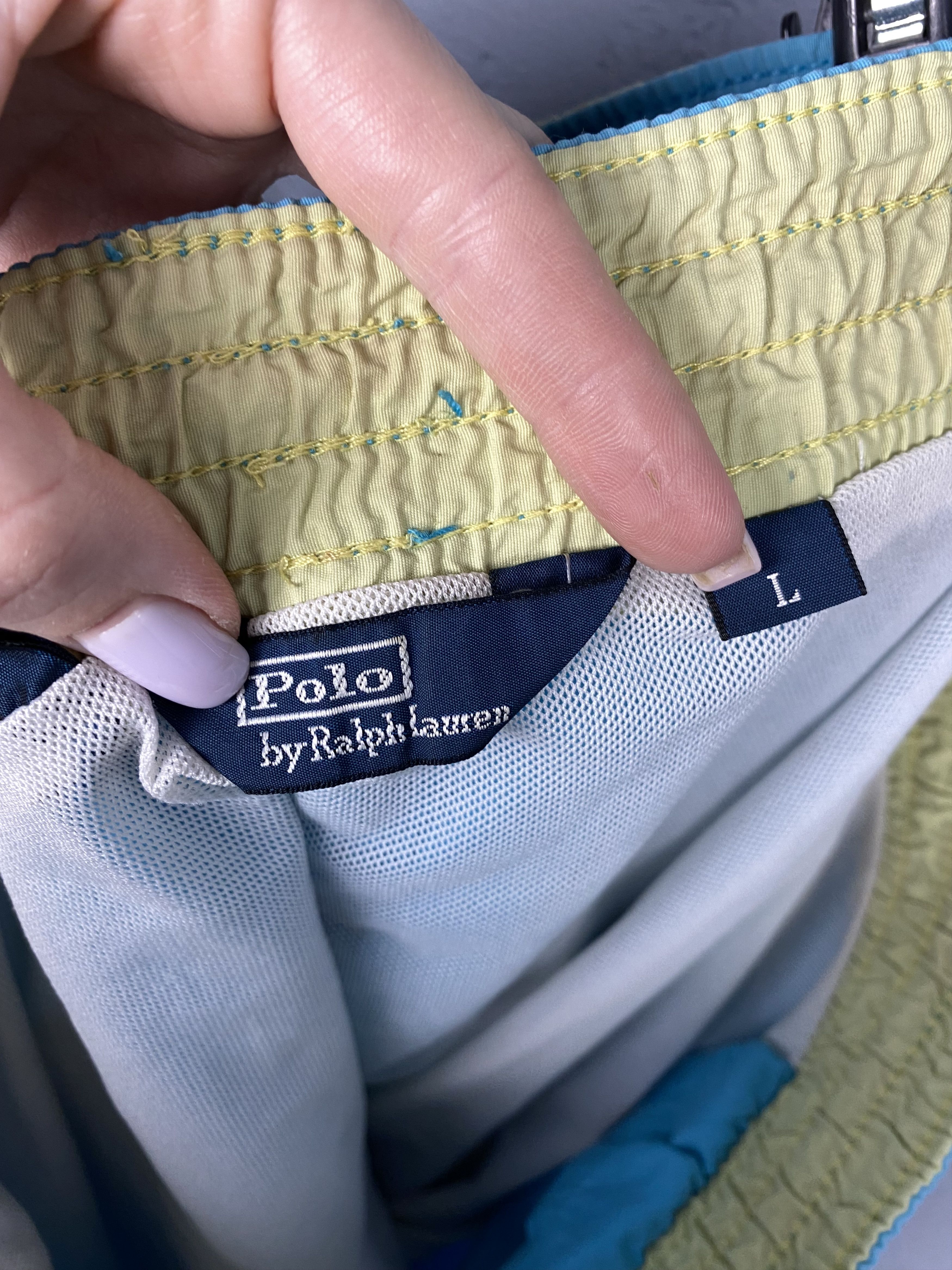 Polo Ralph Lauren × Ralph Lauren × Vintage Polo Ralph Lauren Mens Nylon Shorts Y2K Size US 34 / EU 50 - 8 Thumbnail