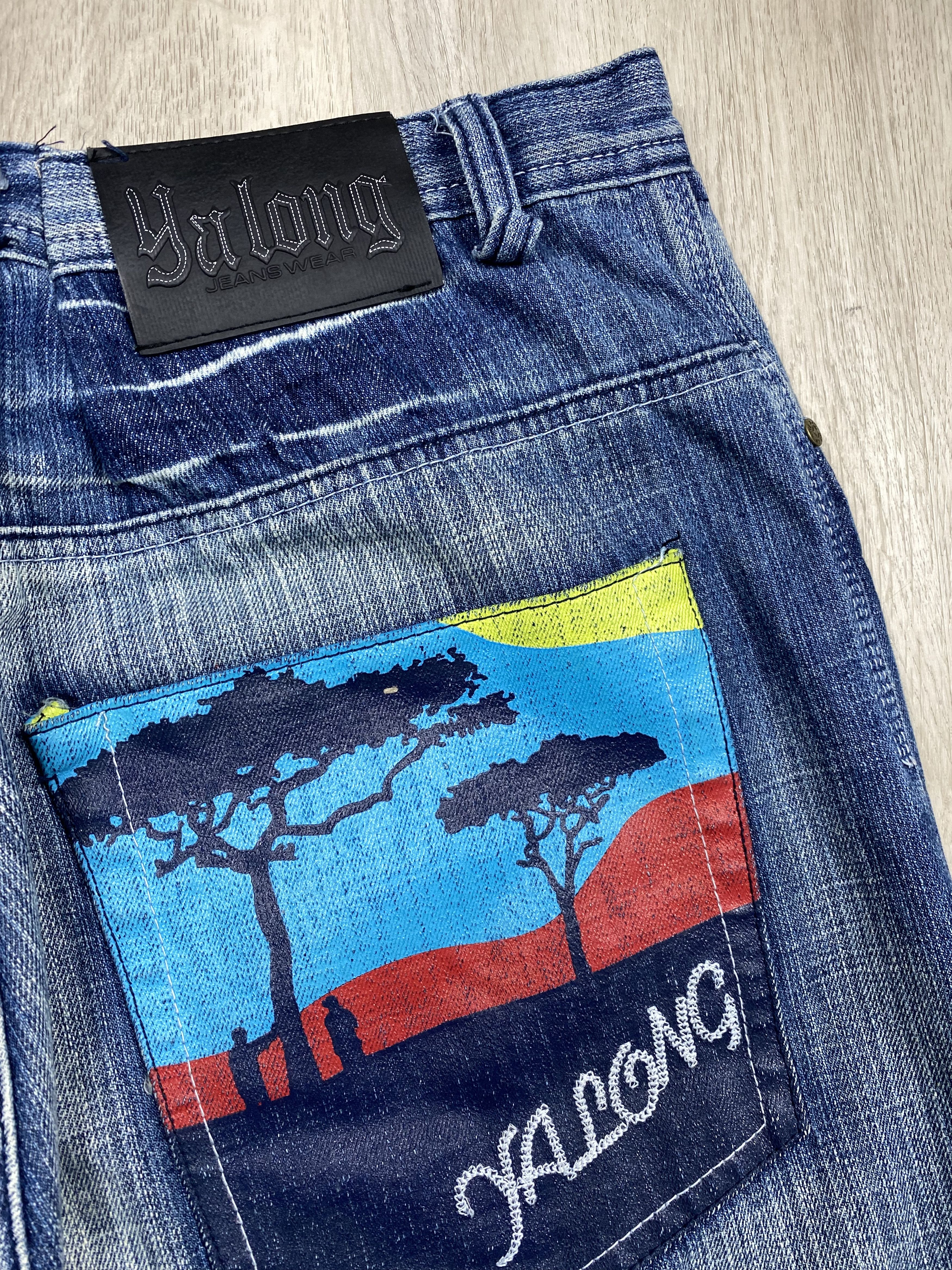 If Six Was Nine Yalong Vintage Baggy Rap Pants Jeans Y2K Size US 34 / EU 50 - 3 Thumbnail