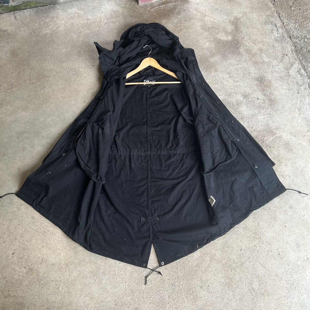 Schott × Vintage Vintage Schott NYC Hooded Cape Size US XL / EU 56 / 4 - 4 Thumbnail