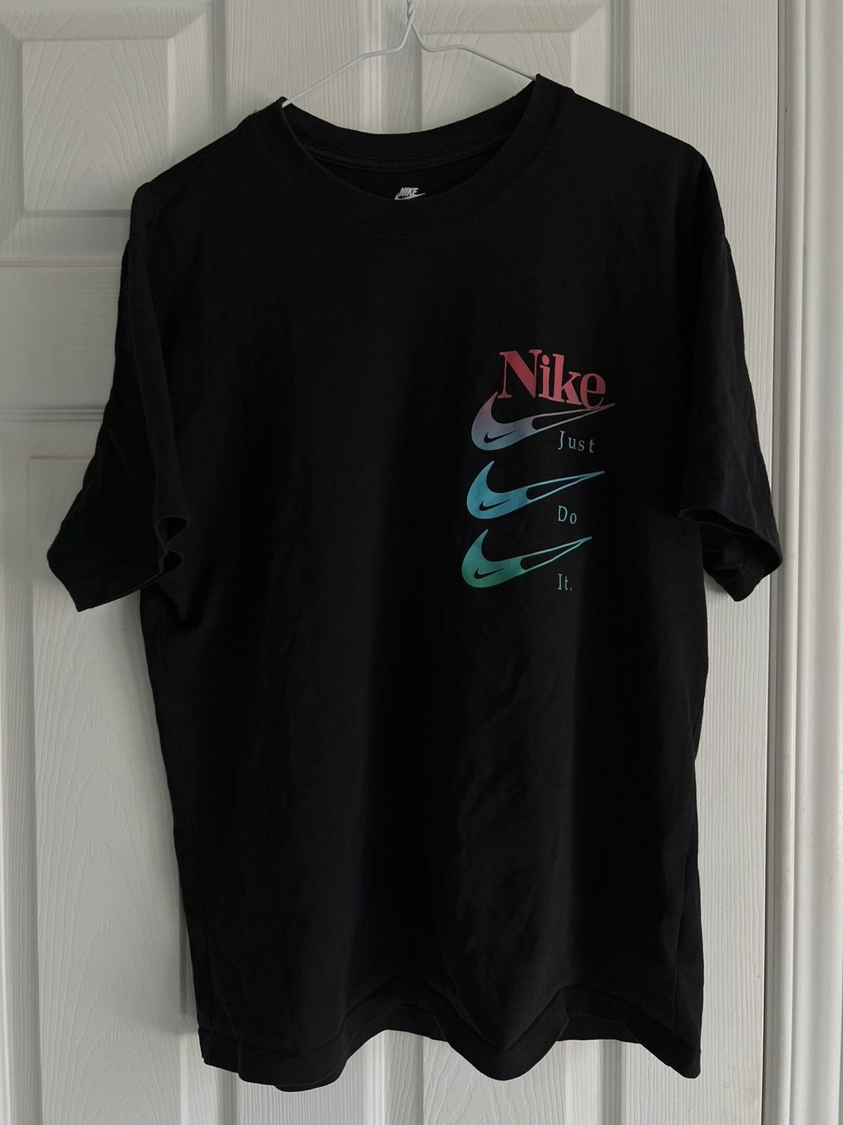 Nike × Vintage VINTAGE Nike Swoosh Tee Size US S / EU 44-46 / 1 - 1 Thumbnail