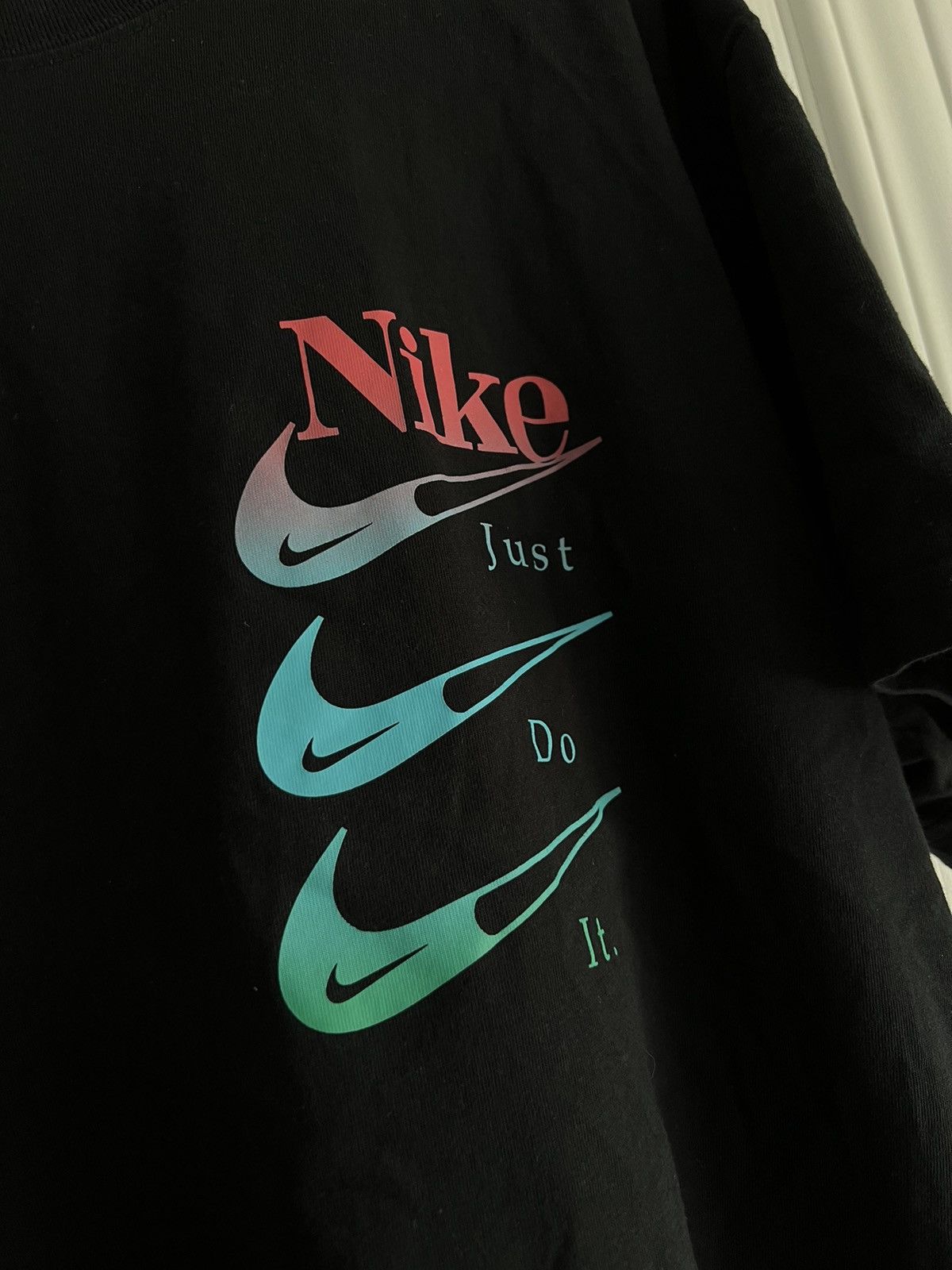 Nike × Vintage VINTAGE Nike Swoosh Tee Size US S / EU 44-46 / 1 - 2 Thumbnail