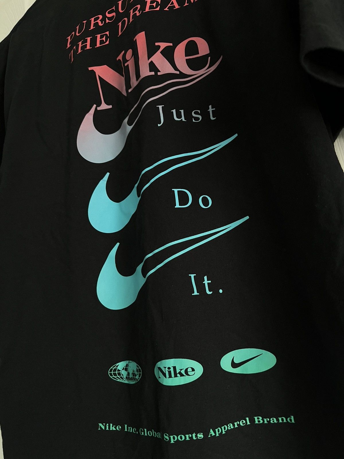 Nike × Vintage VINTAGE Nike Swoosh Tee Size US S / EU 44-46 / 1 - 4 Thumbnail