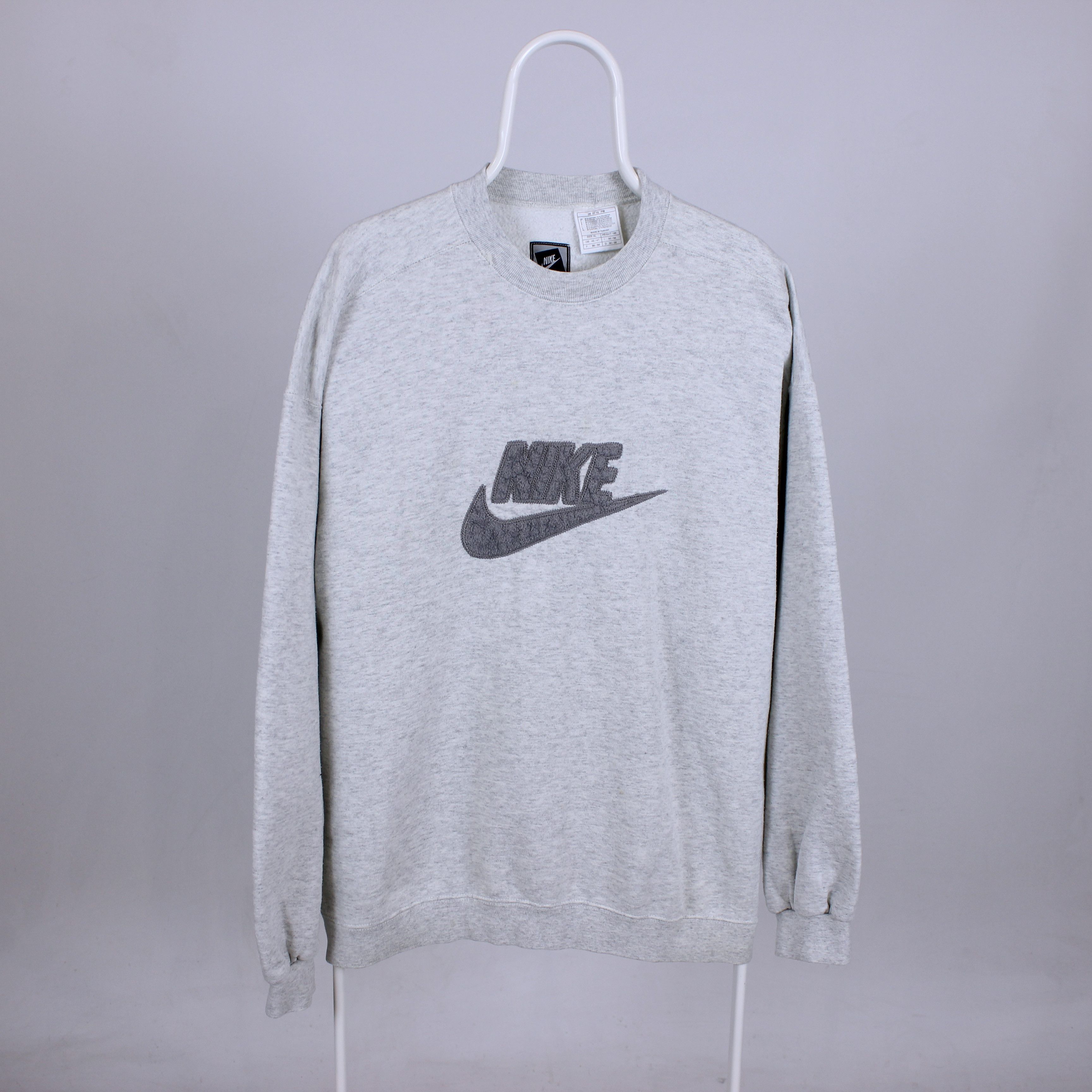 Nike Vintage nike big logo sweatshirt rare legit Size US XL / EU 56 / 4 - 1 Thumbnail