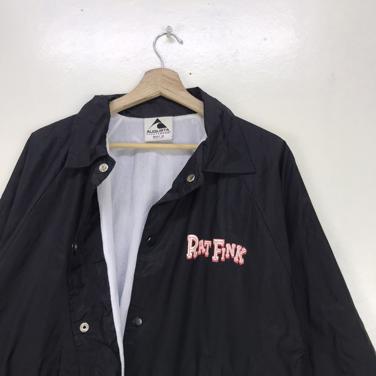 Augusta Sportswear Rat Fink 2013 Ed ‘Big Daddy’ Roth Big Logo Coach Jacket Size US S / EU 44-46 / 1 - 5 Thumbnail