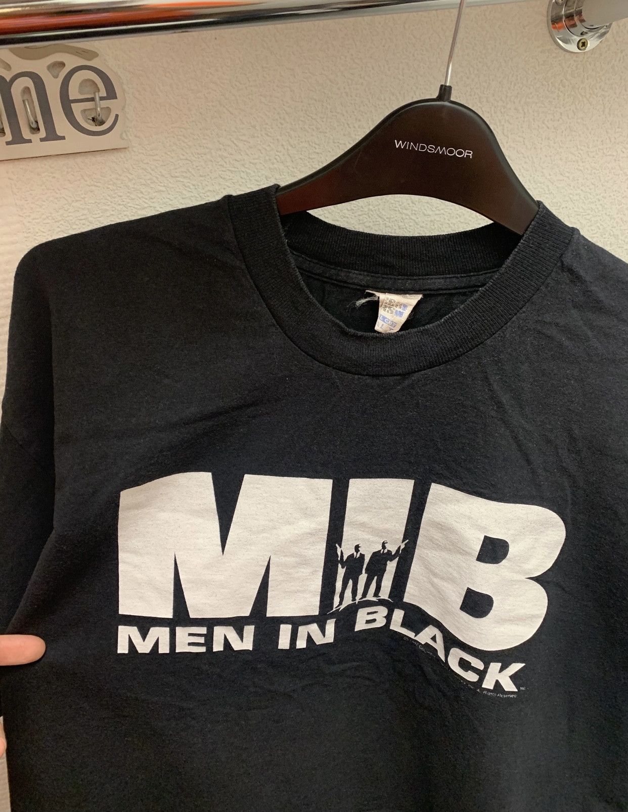 Vintage 1997 Man In Black MIB T-shirt Xl Independence Day screen 90 Size US XL / EU 56 / 4 - 4 Thumbnail