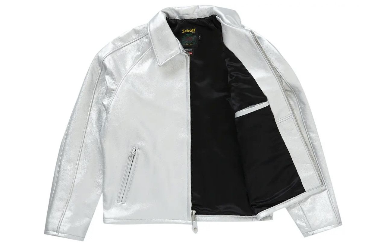 Schott × Supreme Supreme Schott Leather Racer Jacket Size US L / EU 52-54 / 3 - 5 Thumbnail