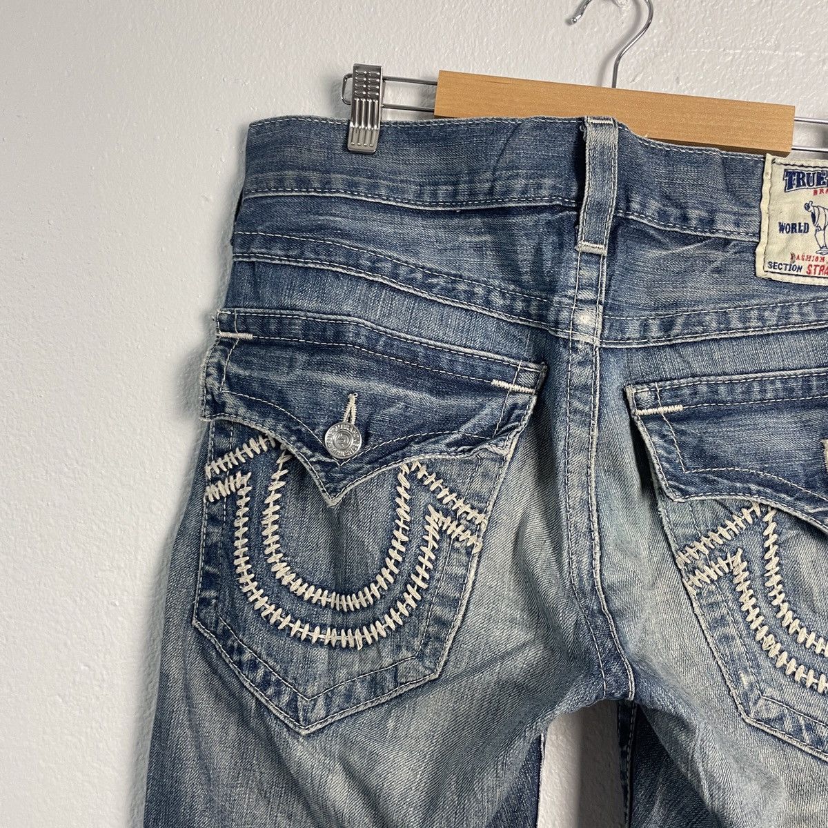 True Religion Vintage True Religion Distressed Denim Size US 33 - 10 Thumbnail
