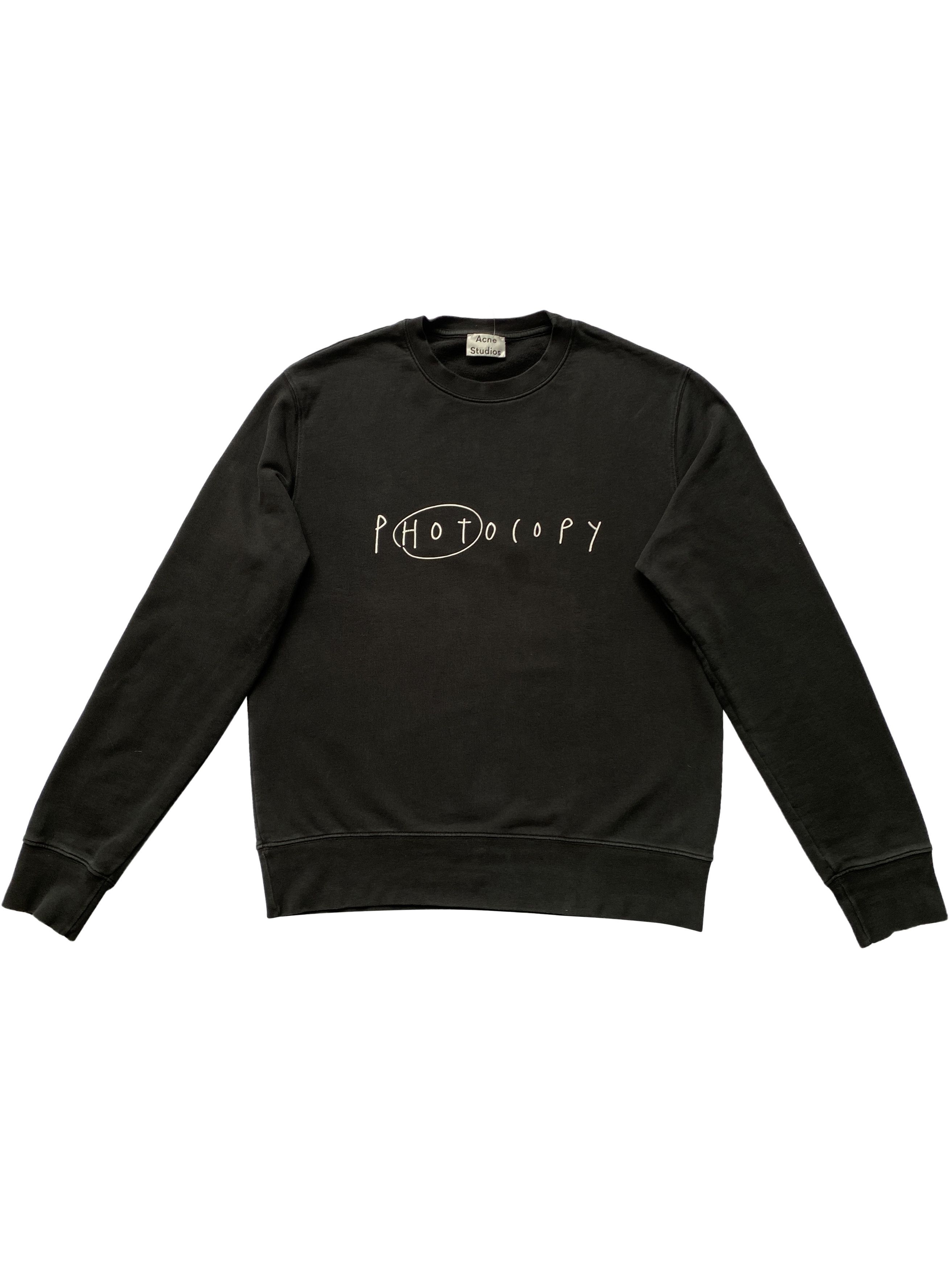 Acne Studios ⚡️QUICK SALE⚡️Acne Studios Black Photocopy Sweater Size US S / EU 44-46 / 1 - 1 Thumbnail