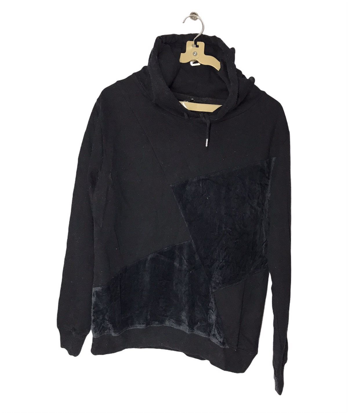 Hoodie pullover plain patchwork