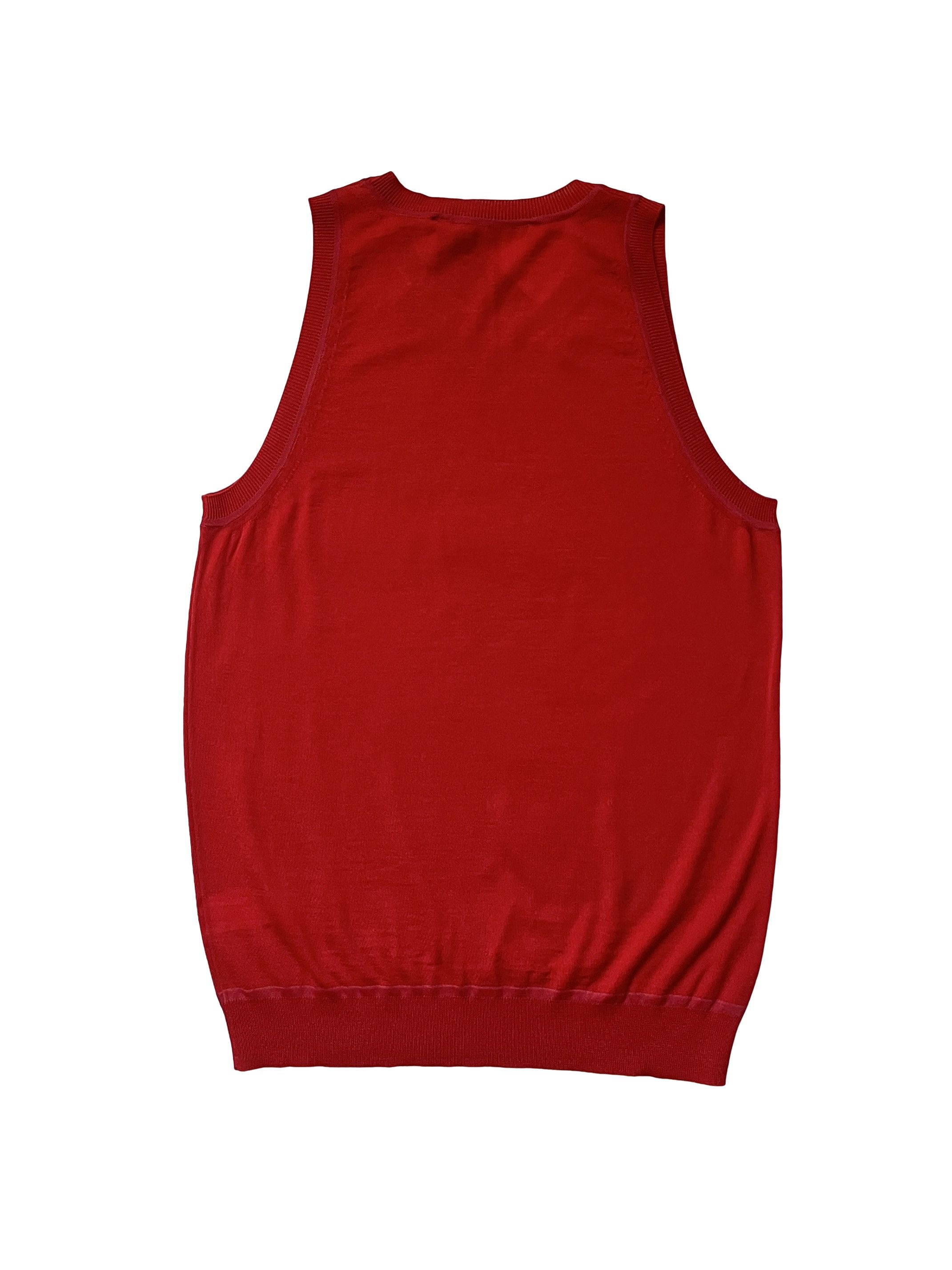 Kiko Kostadinov ⚡️QUICK SALE⚡️Kiko Kostadinov Mackintosh Red Knit Tank Size US XL / EU 56 / 4 - 2 Thumbnail