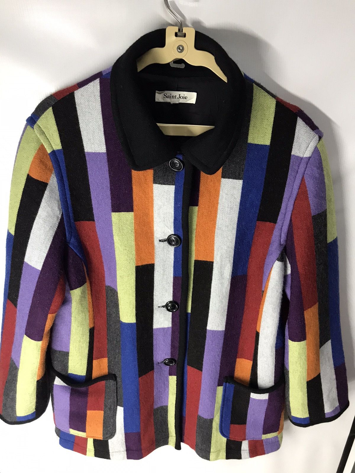 Japanese Brand Saint joie multicolor coat button up Size US XS / EU 42 / 0 - 8 Thumbnail