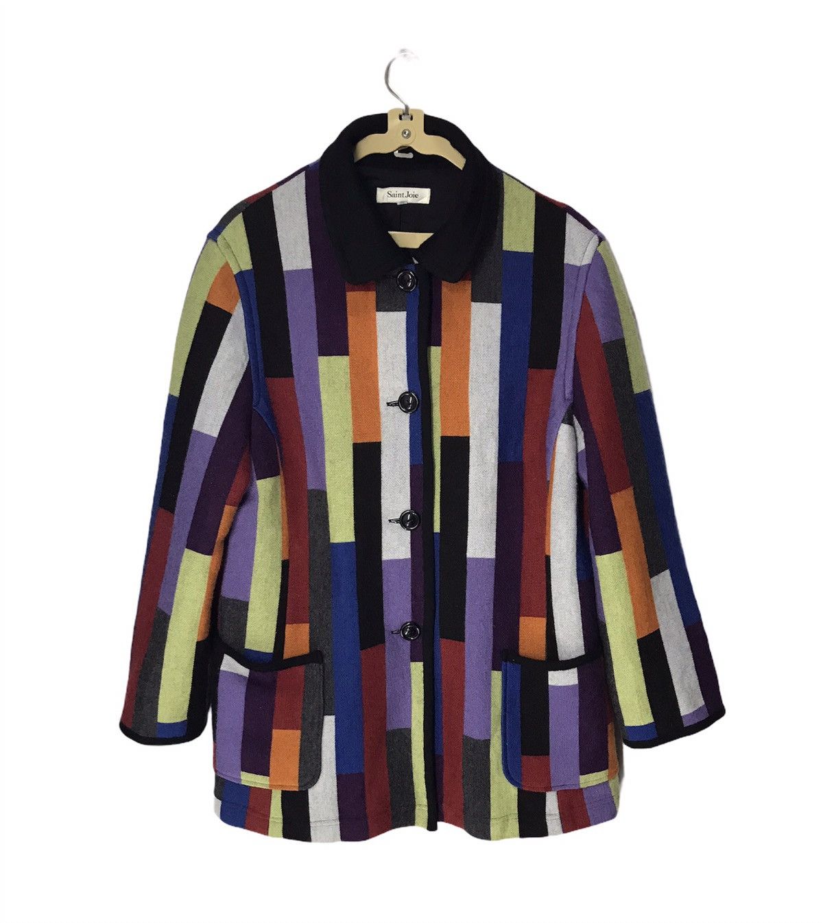 Japanese Brand Saint joie multicolor coat button up Size US XS / EU 42 / 0 - 4 Thumbnail