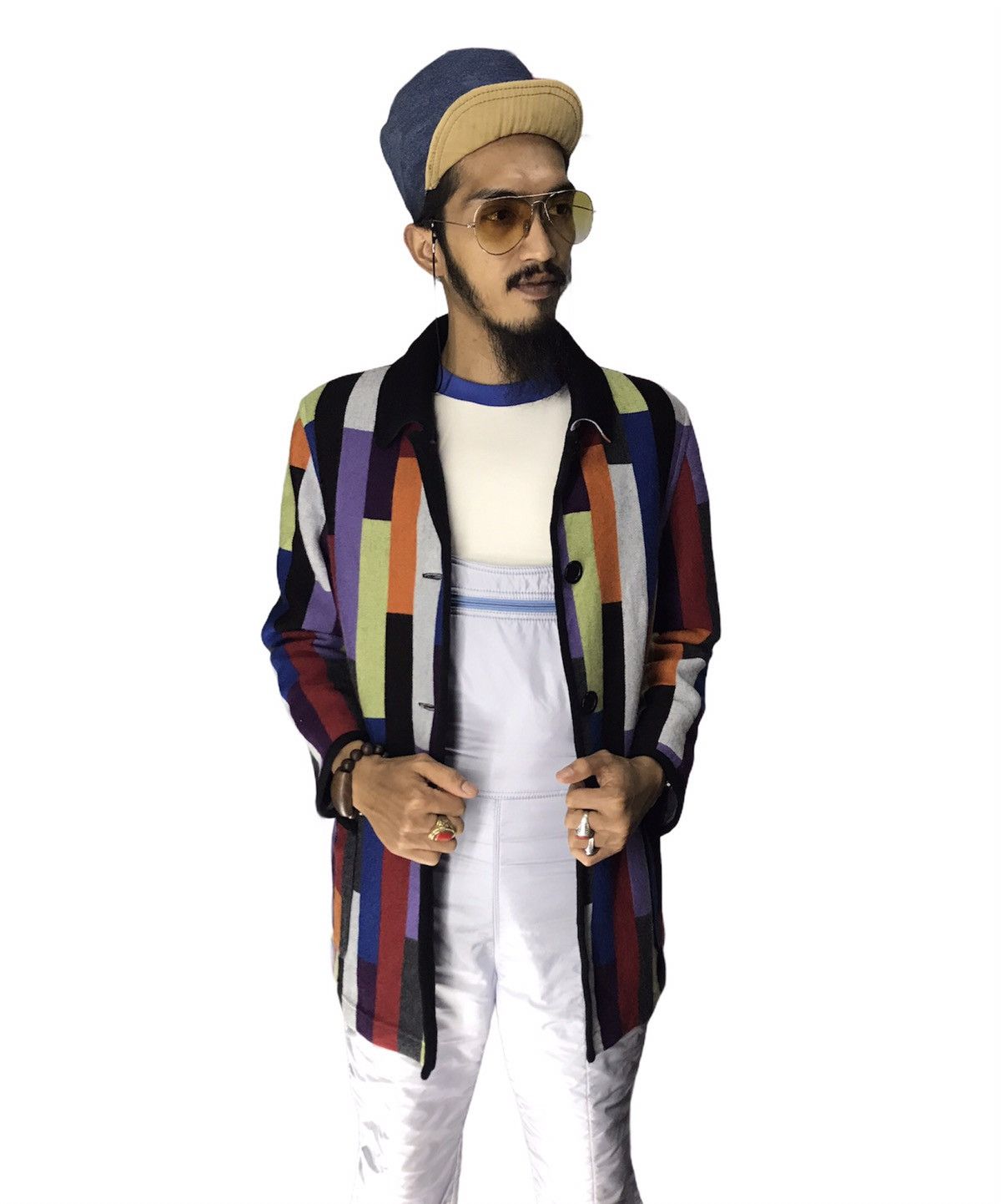 Japanese Brand Saint joie multicolor coat button up Size US XS / EU 42 / 0 - 2 Thumbnail