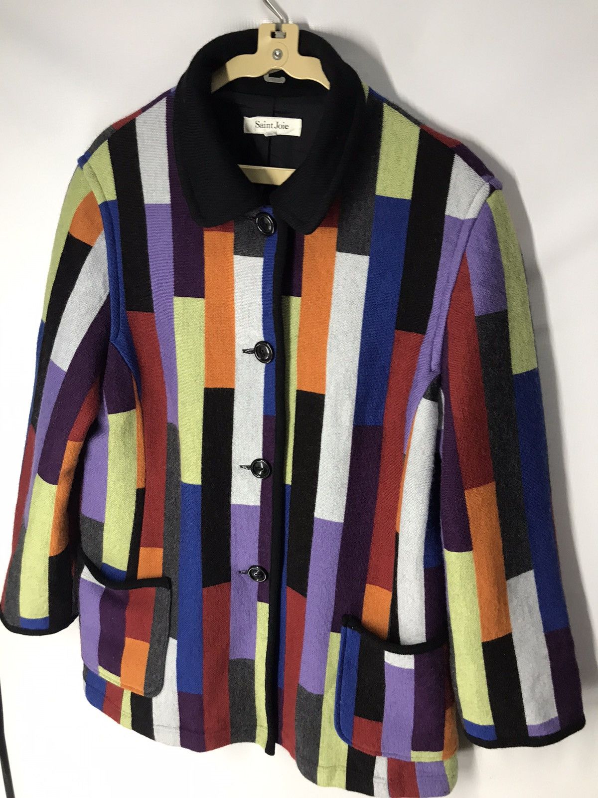Japanese Brand Saint joie multicolor coat button up Size US XS / EU 42 / 0 - 7 Thumbnail
