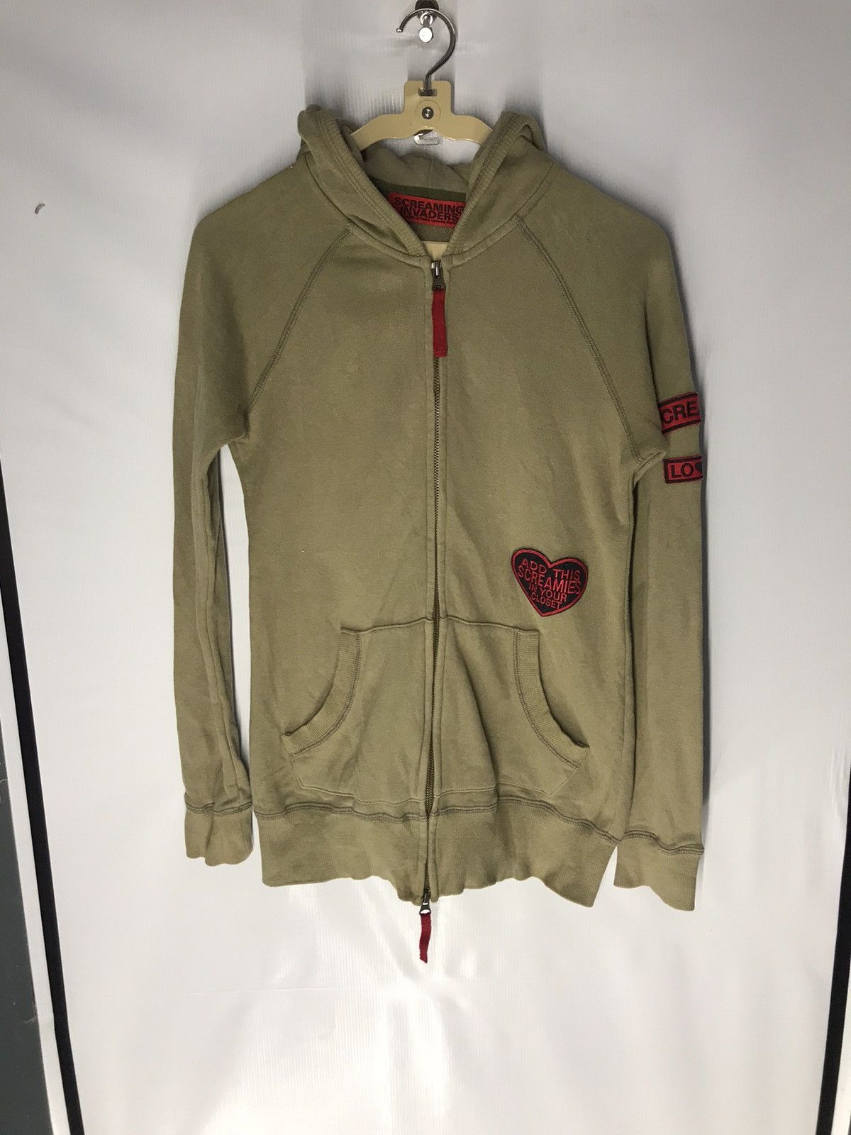 Japanese Brand Screaming invaders gold label zipper hoodie with patches Size US S / EU 44-46 / 1 - 7 Thumbnail