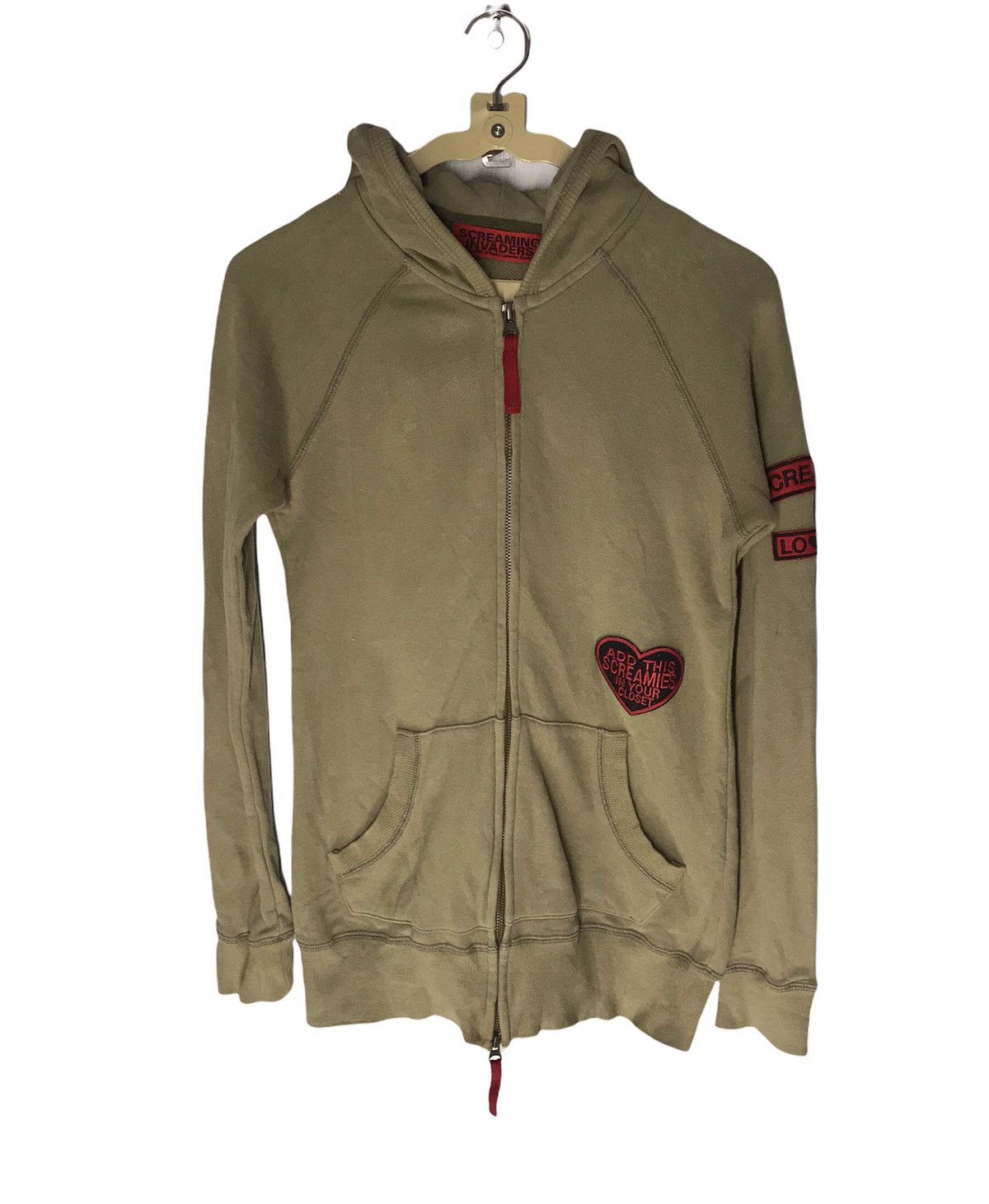 Japanese Brand Screaming invaders gold label zipper hoodie with patches Size US S / EU 44-46 / 1 - 1 Thumbnail