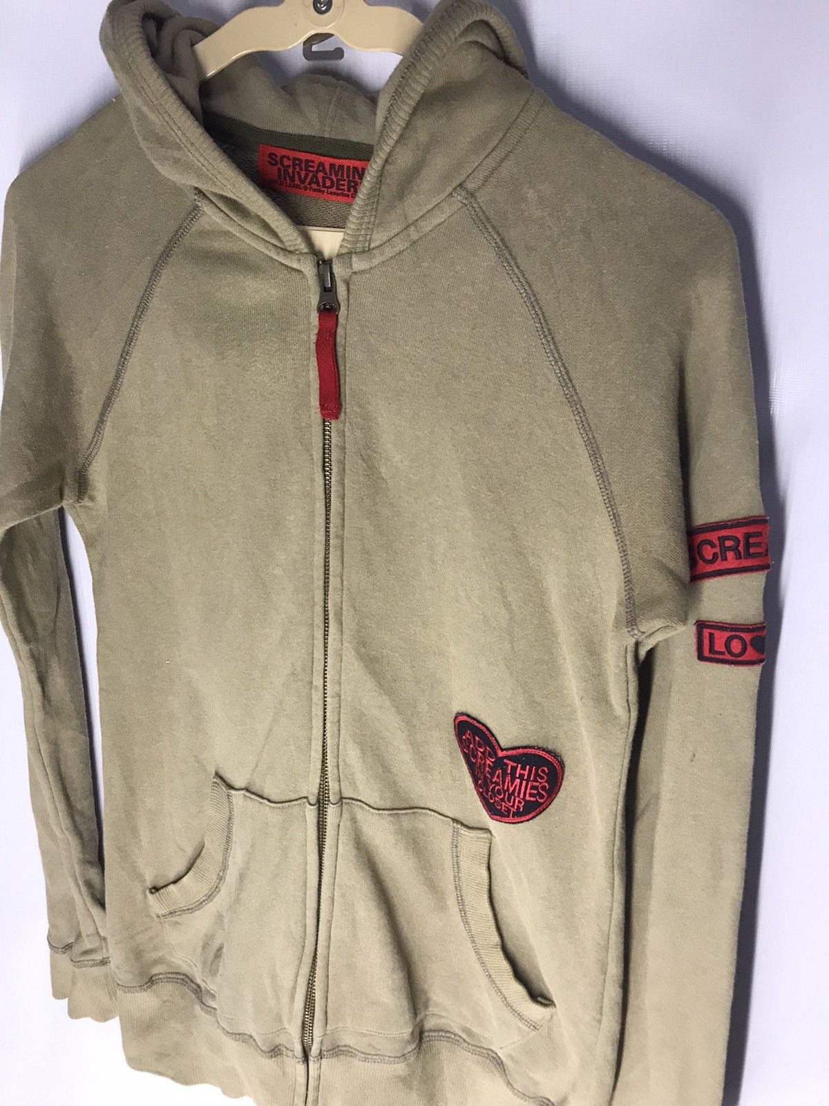 Japanese Brand Screaming invaders gold label zipper hoodie with patches Size US S / EU 44-46 / 1 - 6 Thumbnail