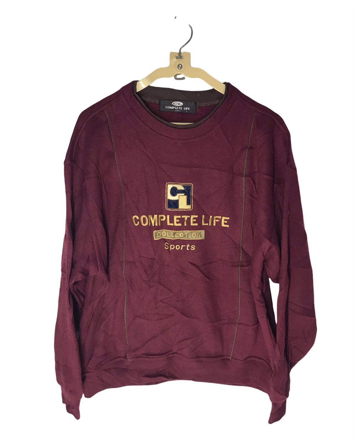 Japanese Brand Complete life sport spellout sweatshirt Size US L / EU 52-54 / 3 - 1 Thumbnail