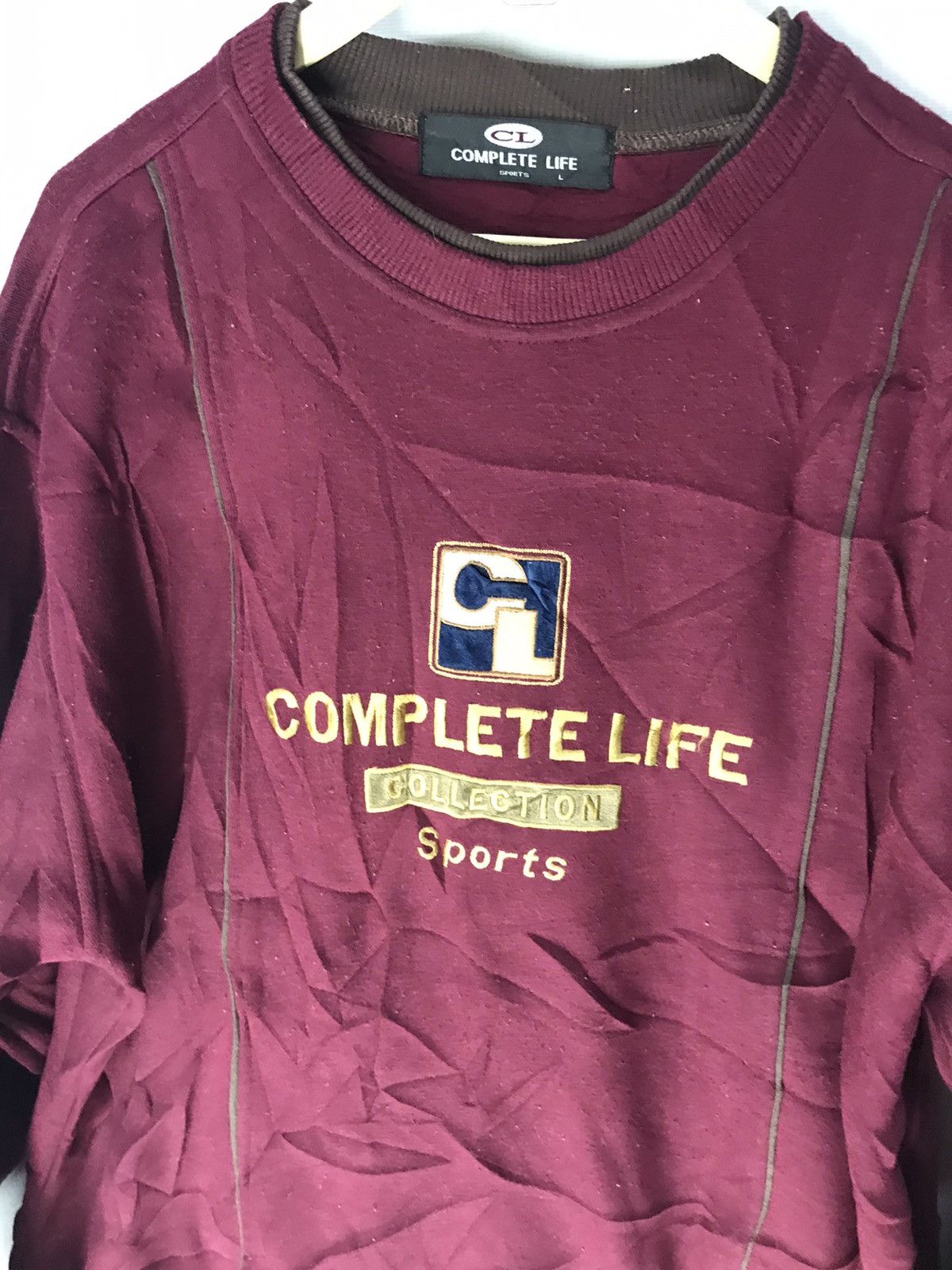 Japanese Brand Complete life sport spellout sweatshirt Size US L / EU 52-54 / 3 - 4 Thumbnail
