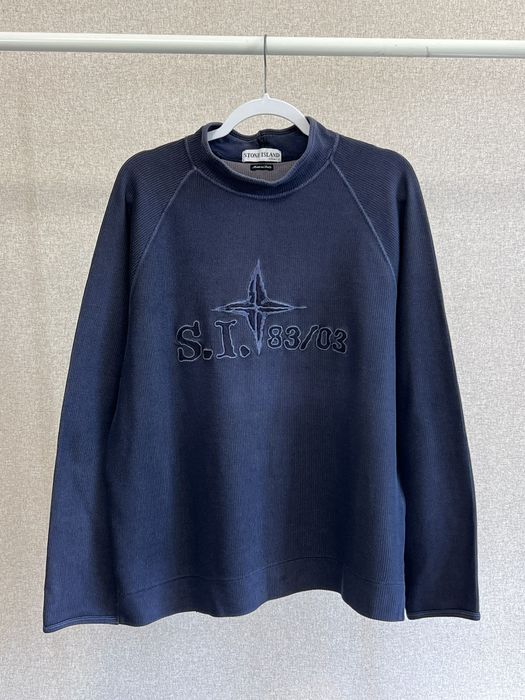 Stone island embroidered discount sweatshirt